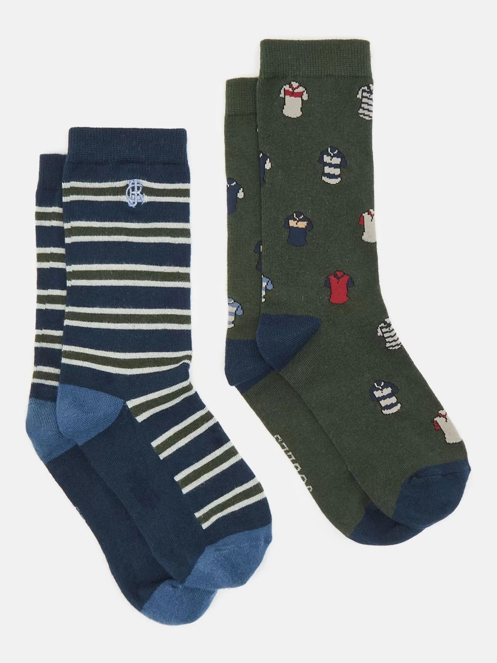 Men's Kingsbury 2 Pack Socks (size 7-12)^Joules Fashion