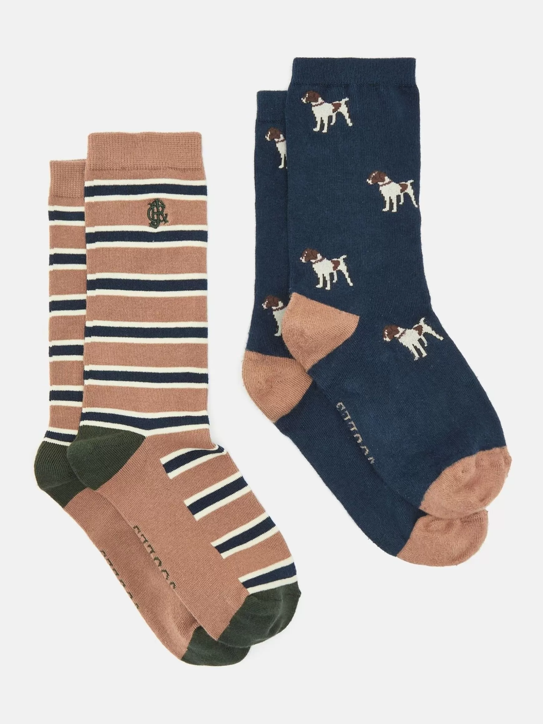 Men's Kingsbury 2 Pack Socks (size 7-12)^Joules Discount