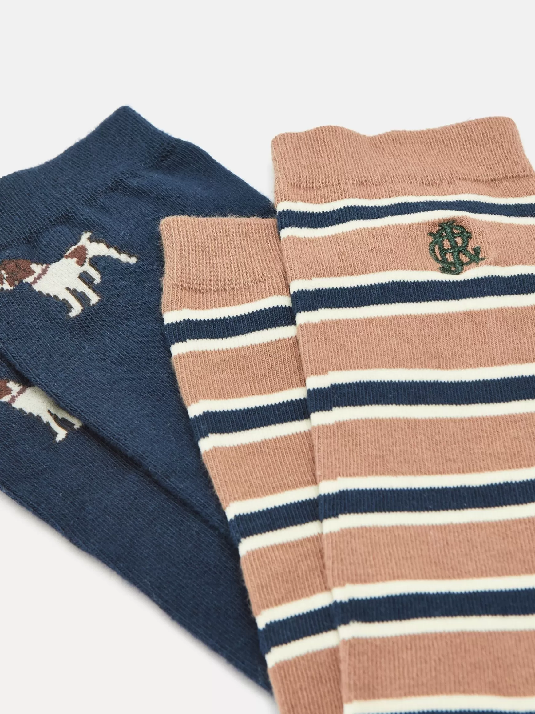 Men's Kingsbury 2 Pack Socks (size 7-12)^Joules Discount