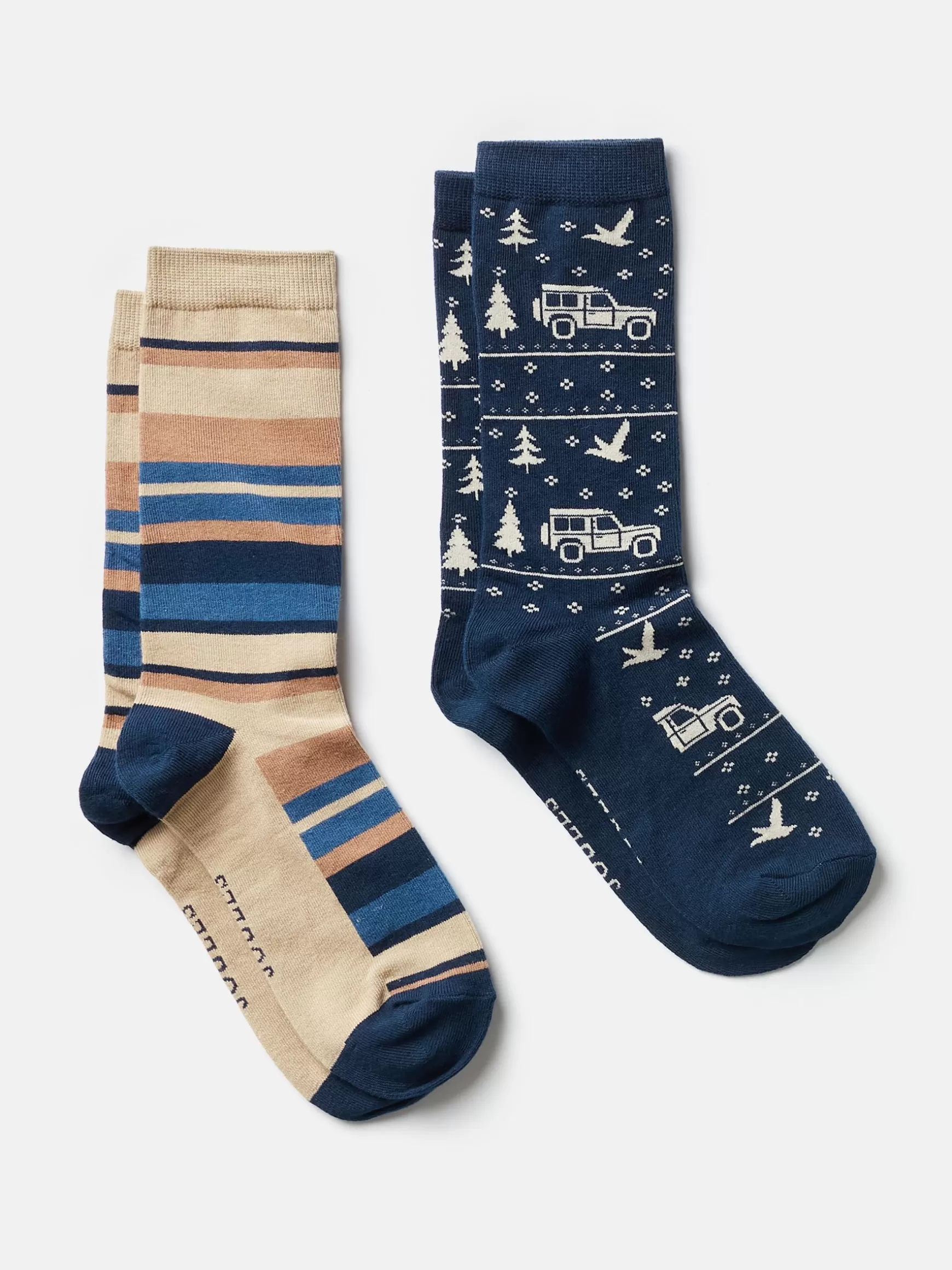 Men's Kingsbury 2 Pack Socks (size 7-12)^Joules Outlet