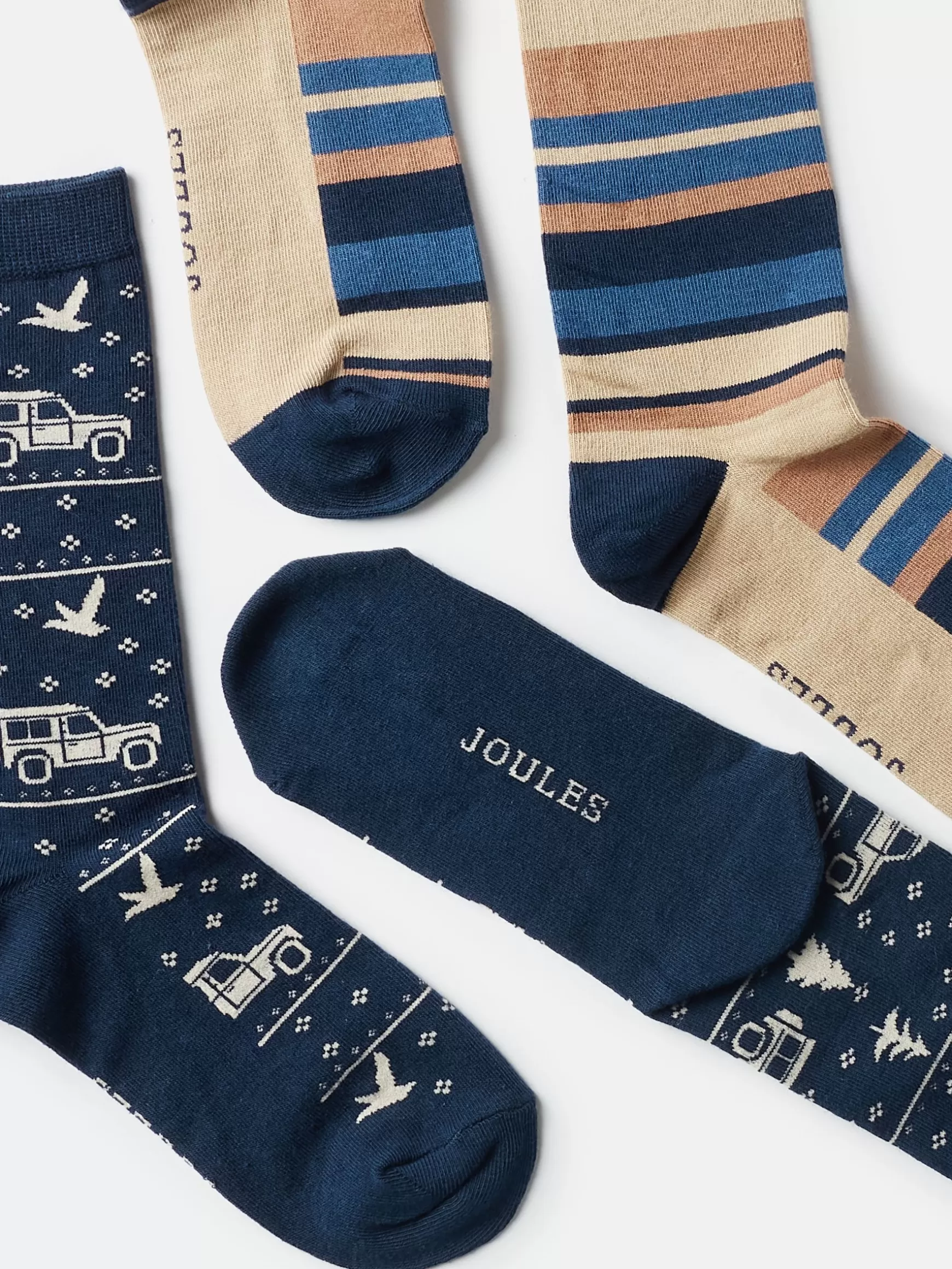 Men's Kingsbury 2 Pack Socks (size 7-12)^Joules Outlet