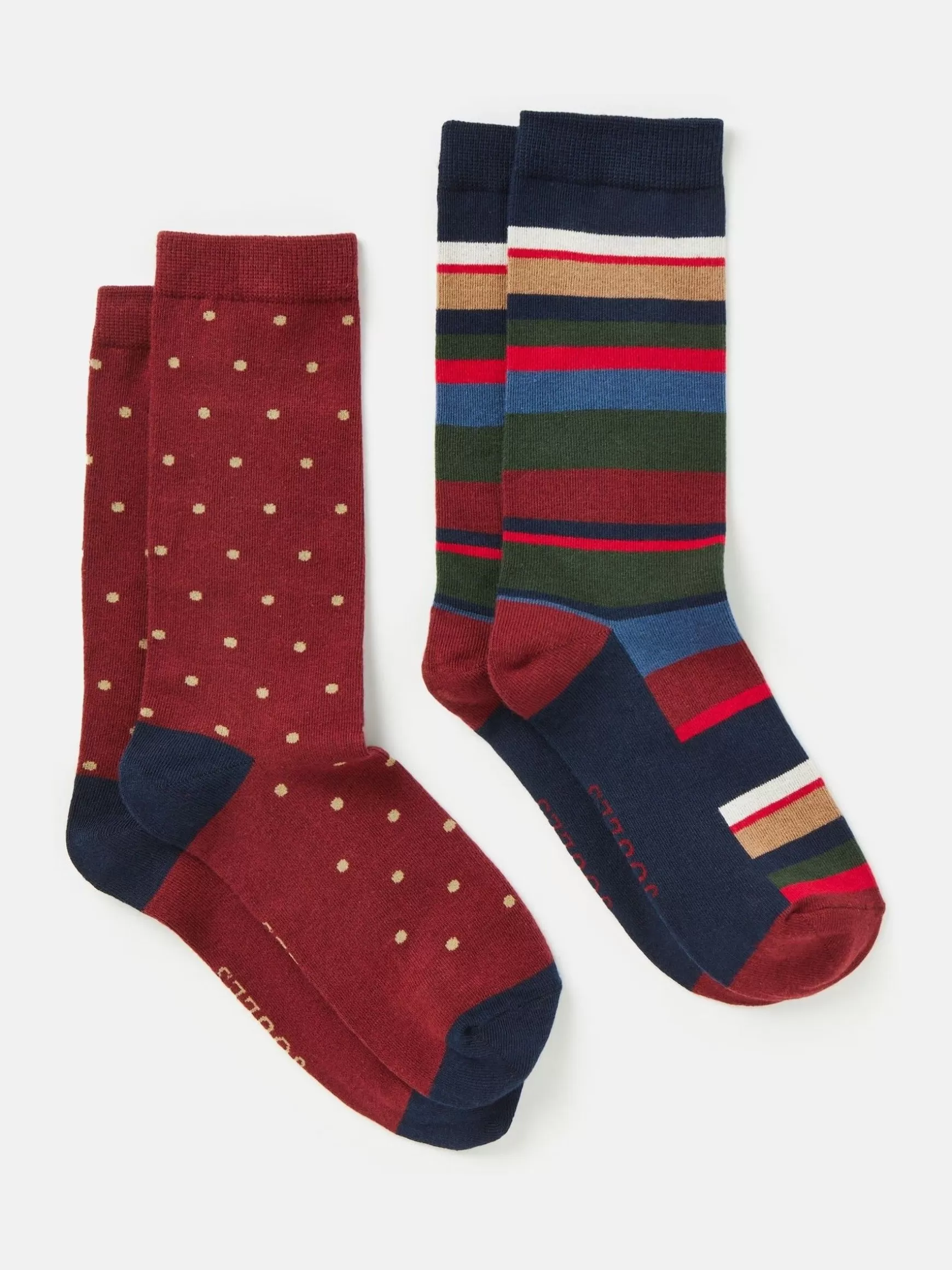 Men's Kingsbury 2 Pack Socks (size 7-12)^Joules Online