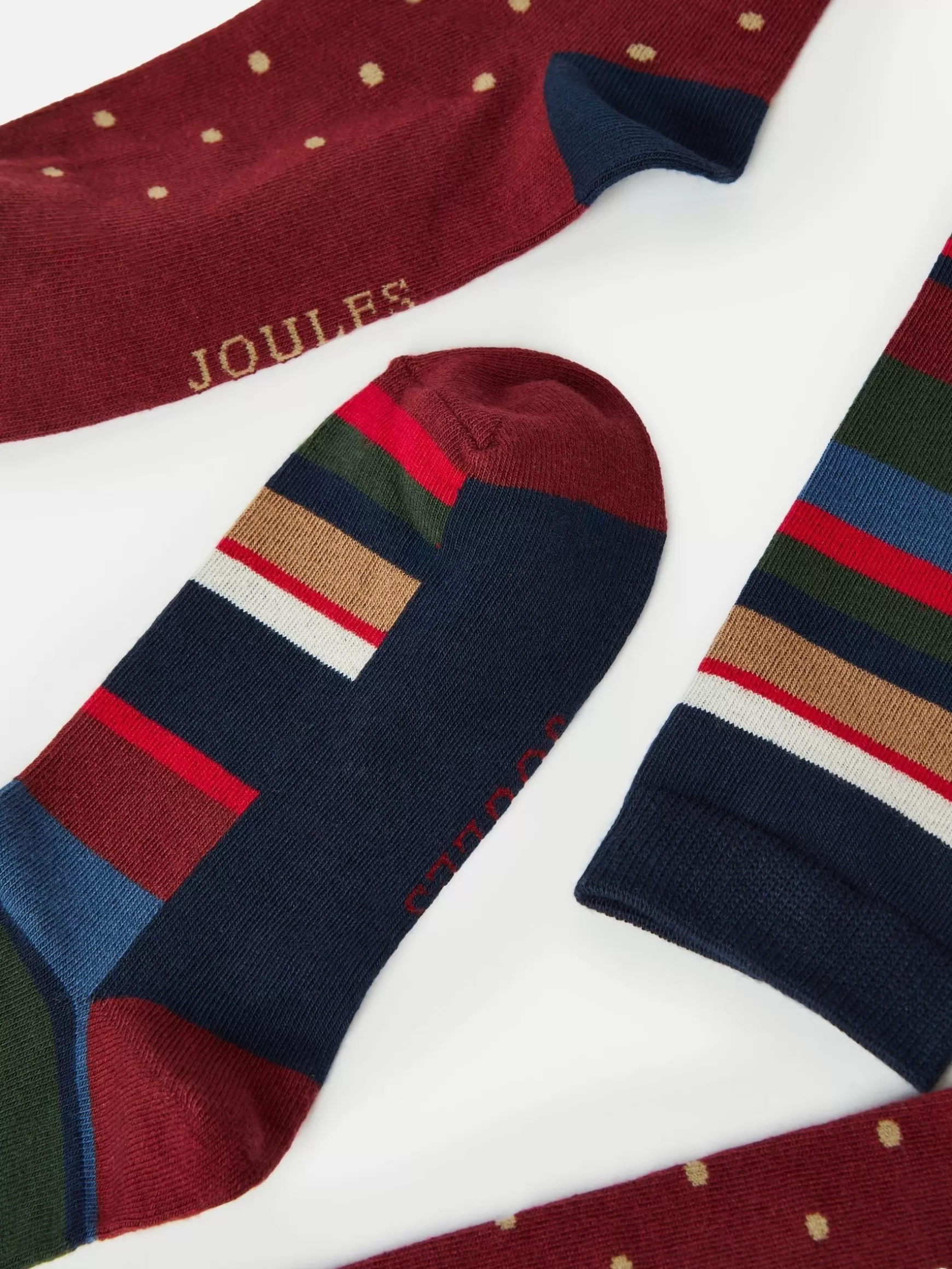 Men's Kingsbury 2 Pack Socks (size 7-12)^Joules Online