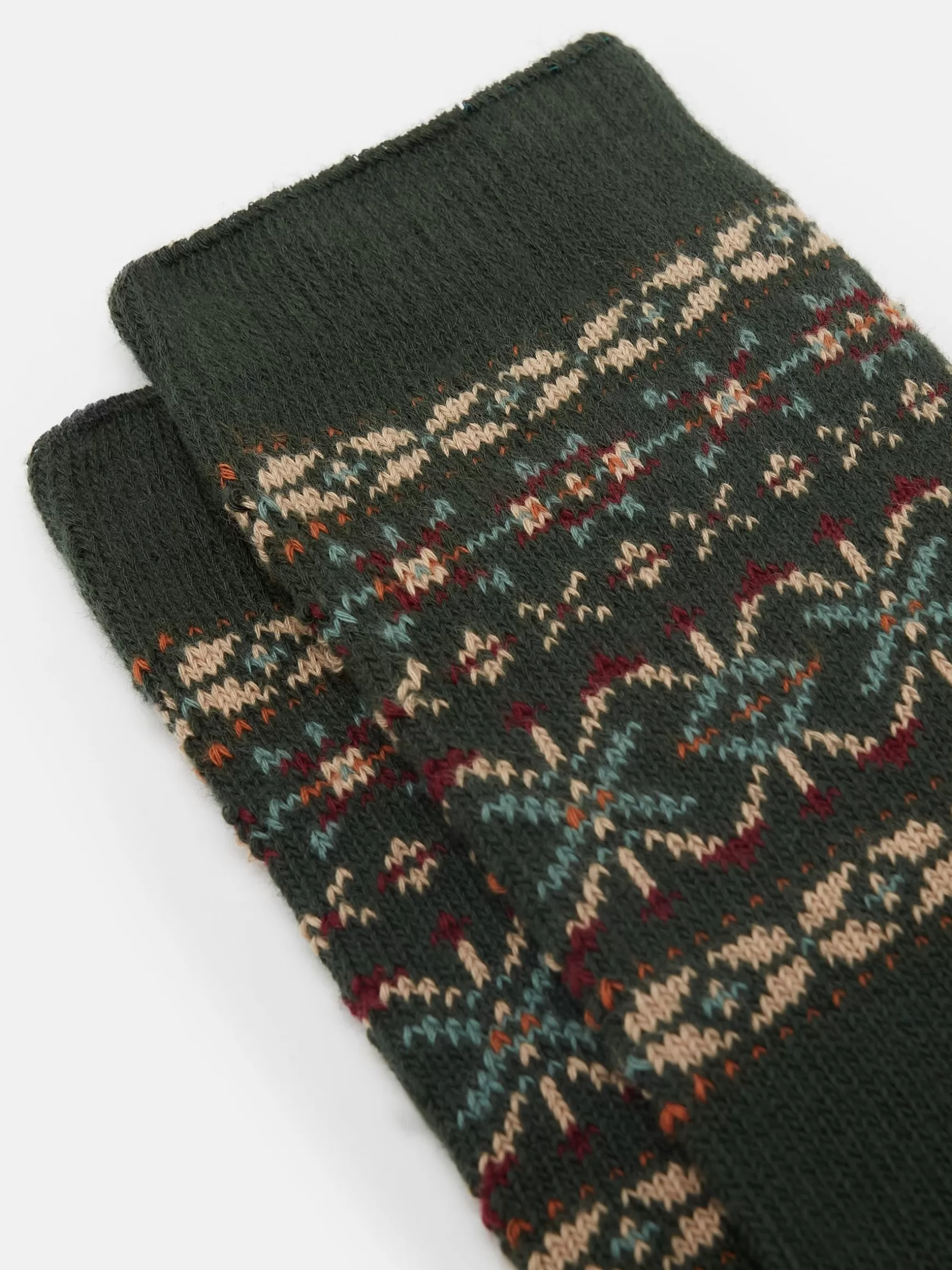 Men's Wader Khaki Green Mens Welly Socks^Joules Discount