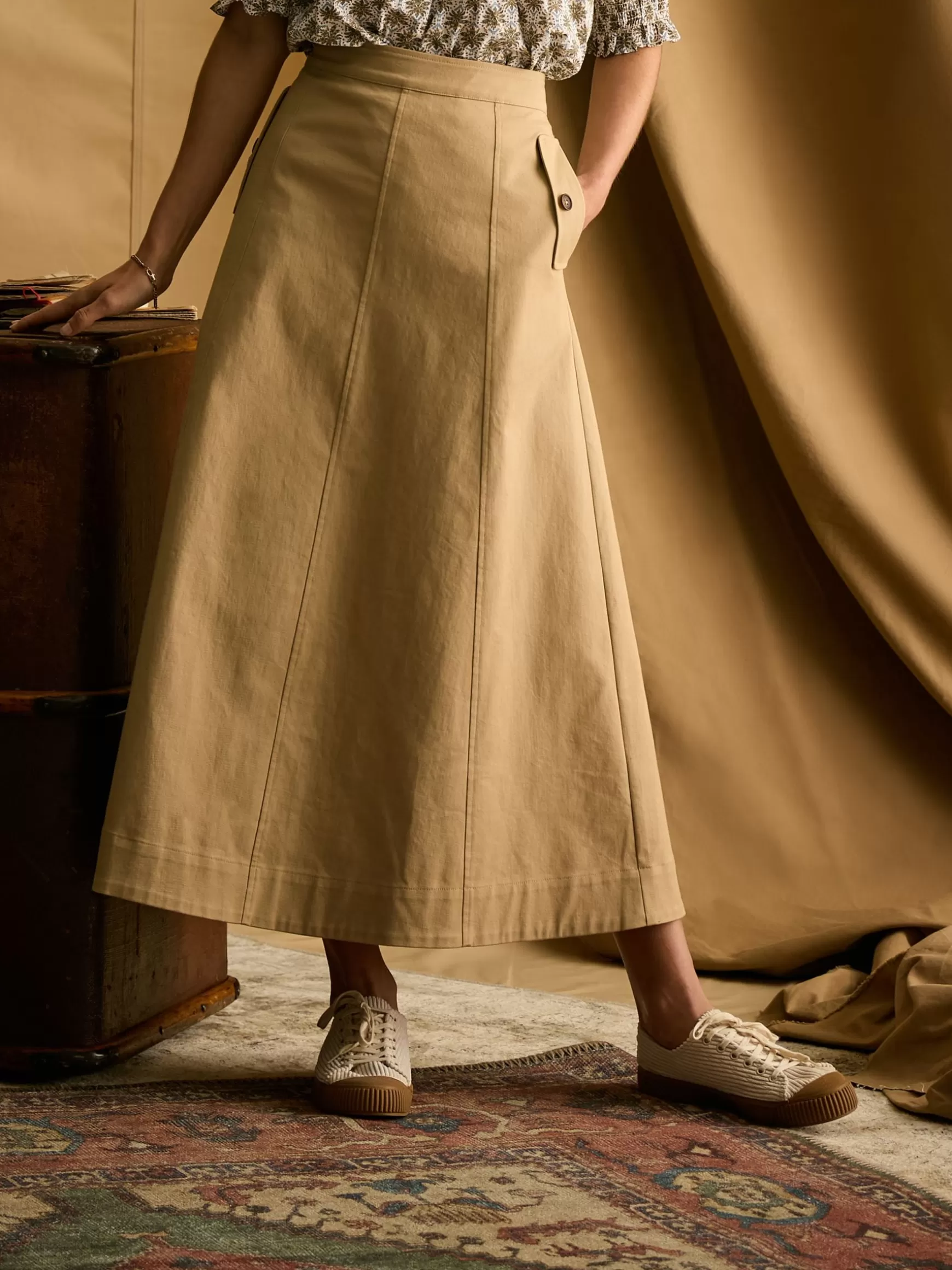 Meredith A-line Midi Skirt^Joules Online