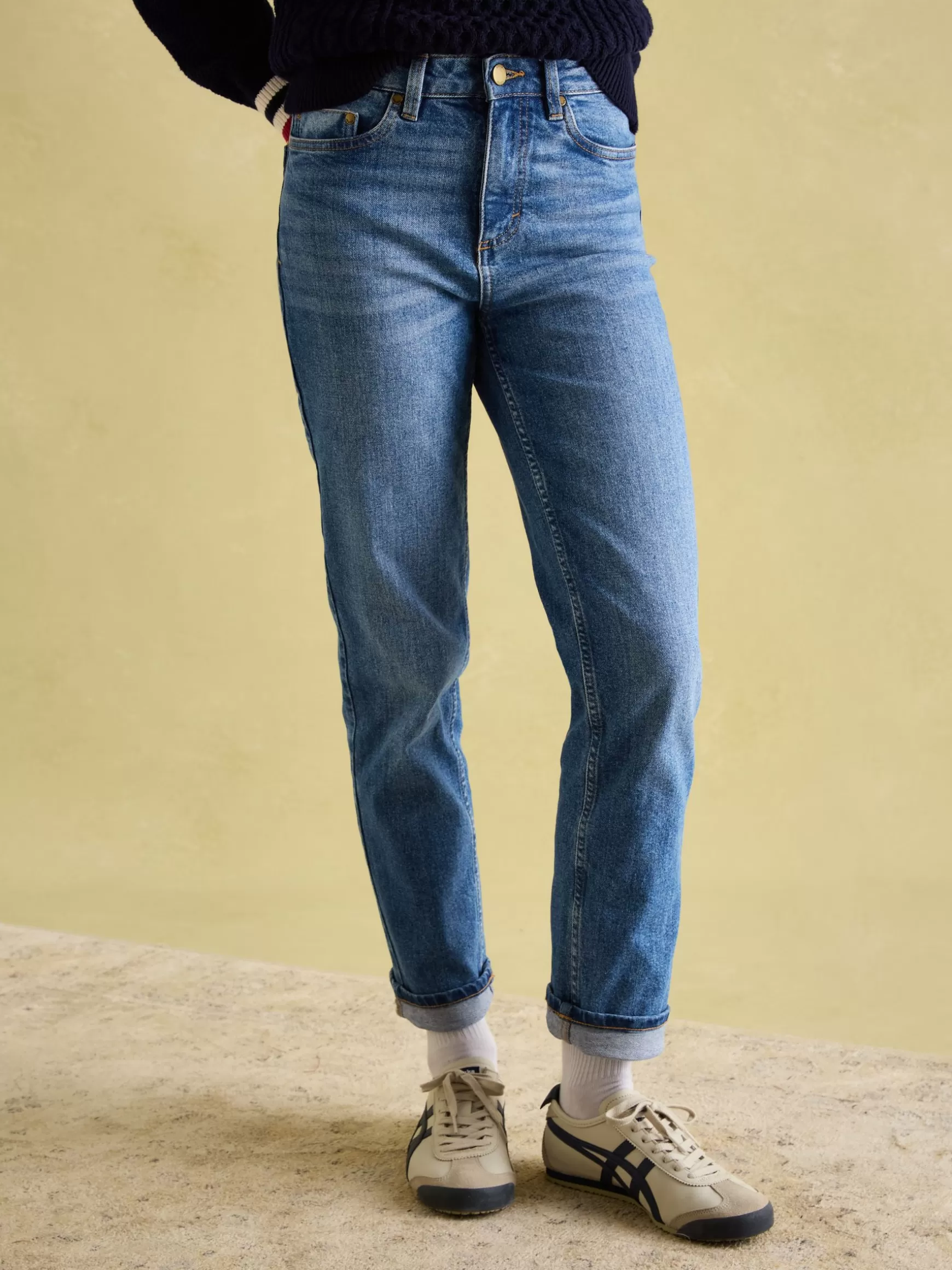 Mid Blue Straight Fit Jeans^Joules Best