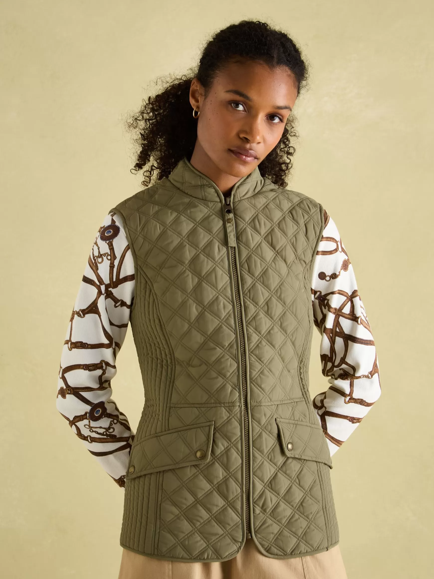 Minx Showerproof Diamond Quilted Gilet^Joules Cheap