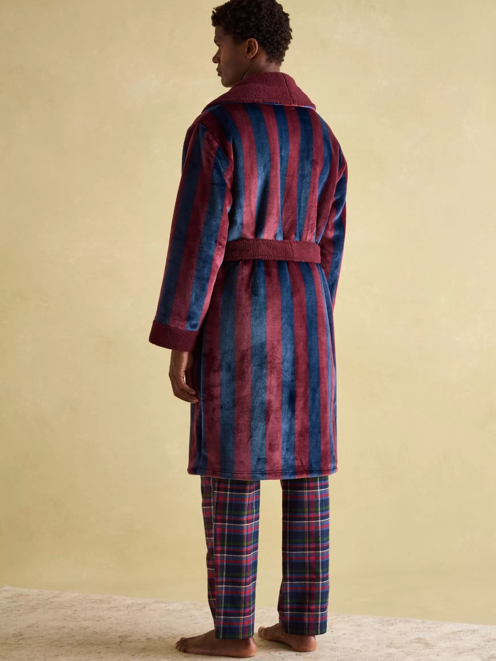 Montague Fleece Lined Dressing Gown^Joules Shop