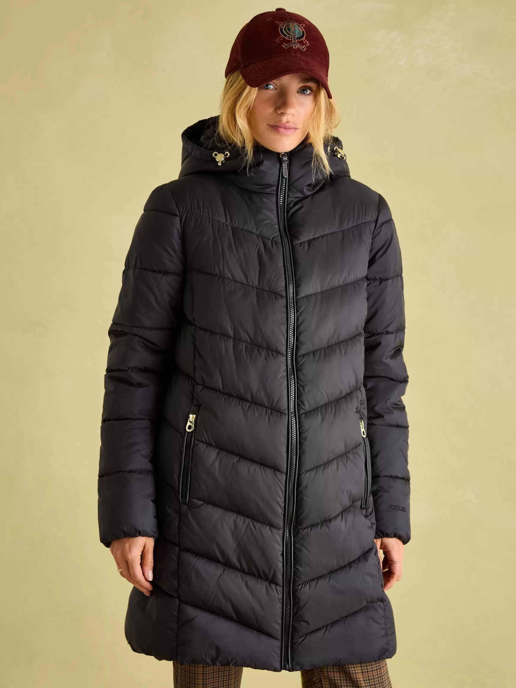 Moorsdale Mid Length Showerproof Padded Coat^Joules Shop