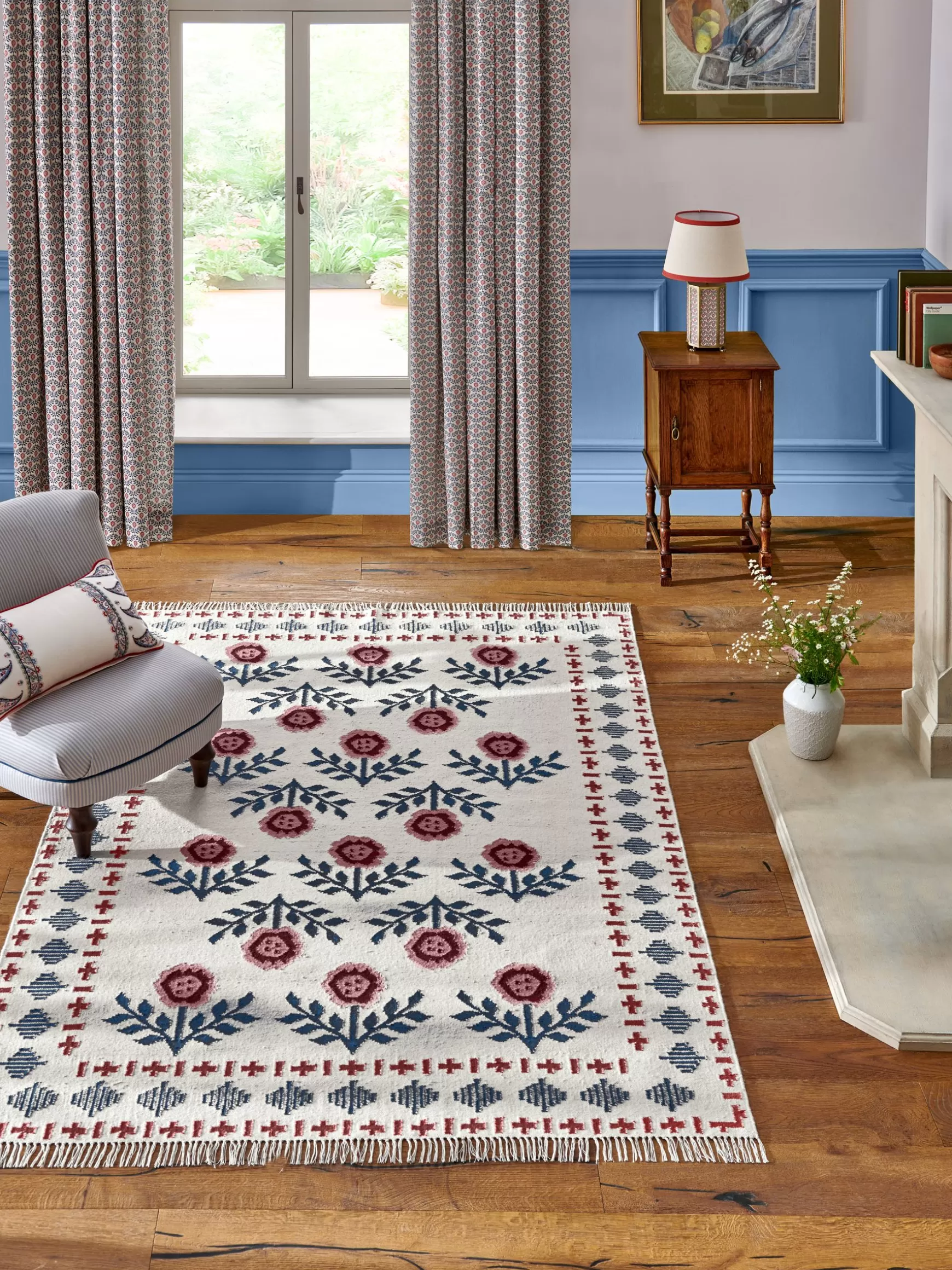 Attingham Floral Wool Klim Rug^Joules Store