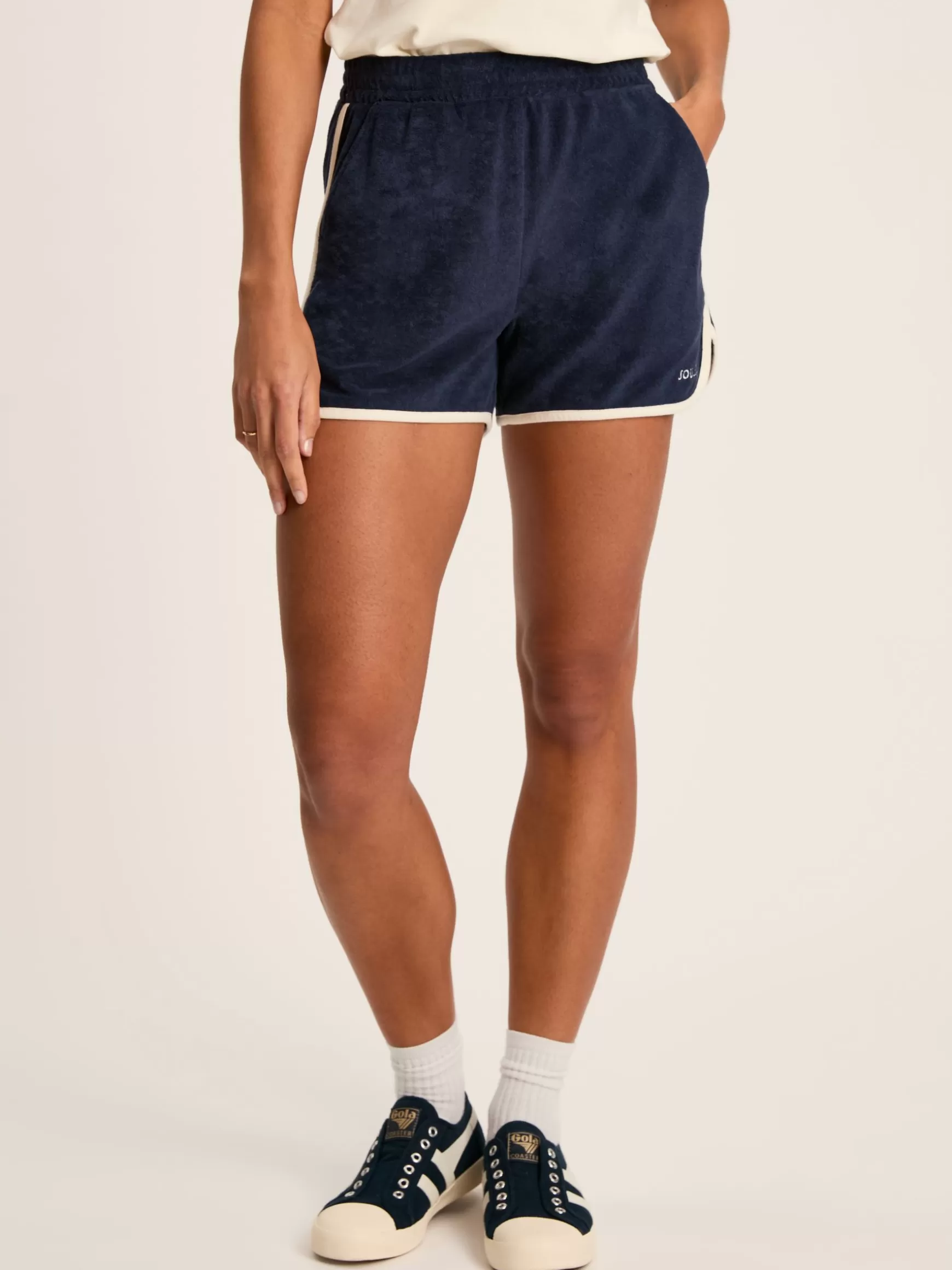Navy Blue Kingsley Towelling Shorts^Joules Store