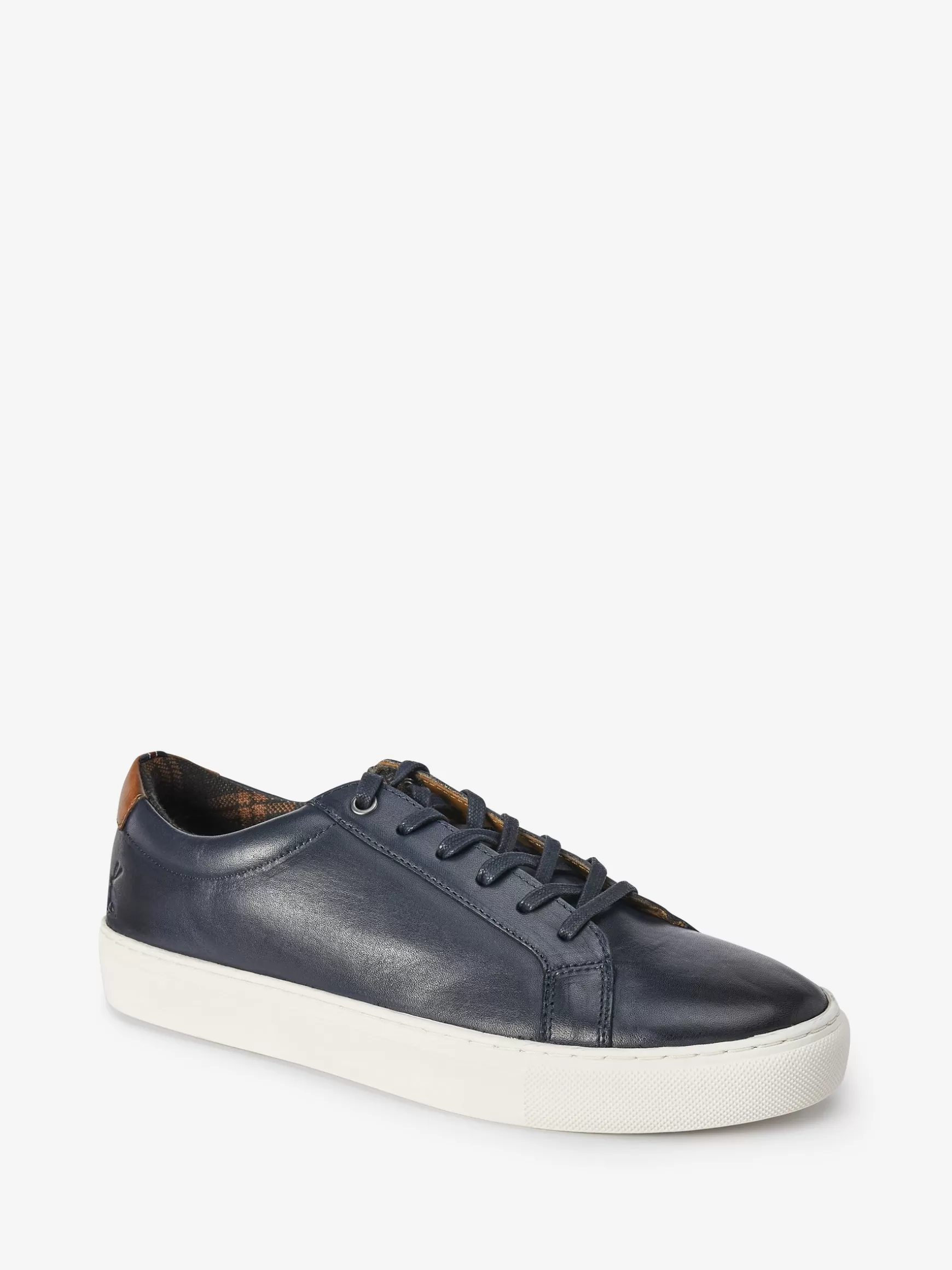 Navy Blue Leather Trainers^Joules Clearance