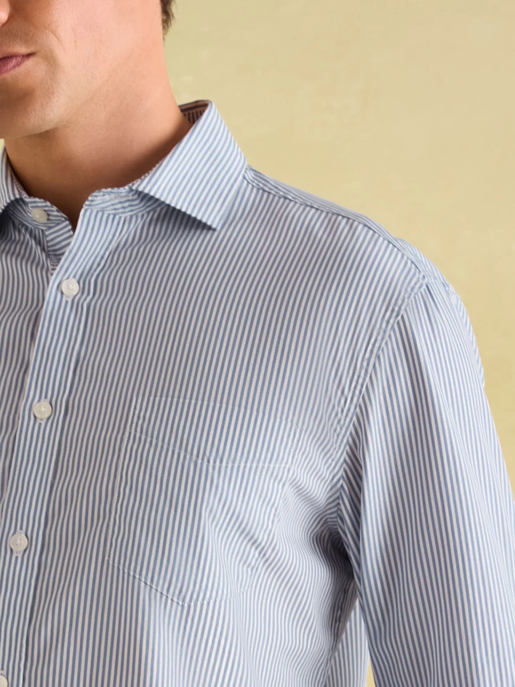 Navy Stripe Cotton Shirt^Joules Hot