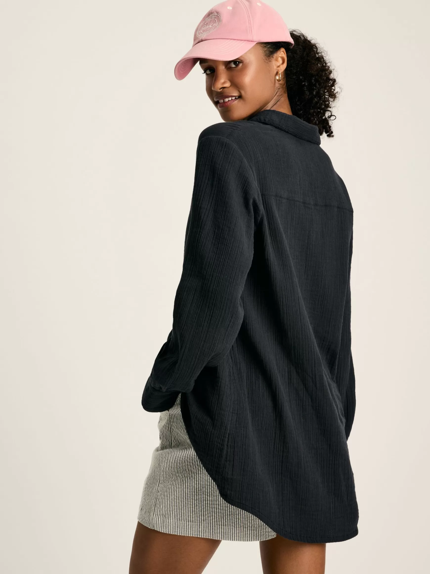 Nell Button Through Cotton Shirt^Joules New