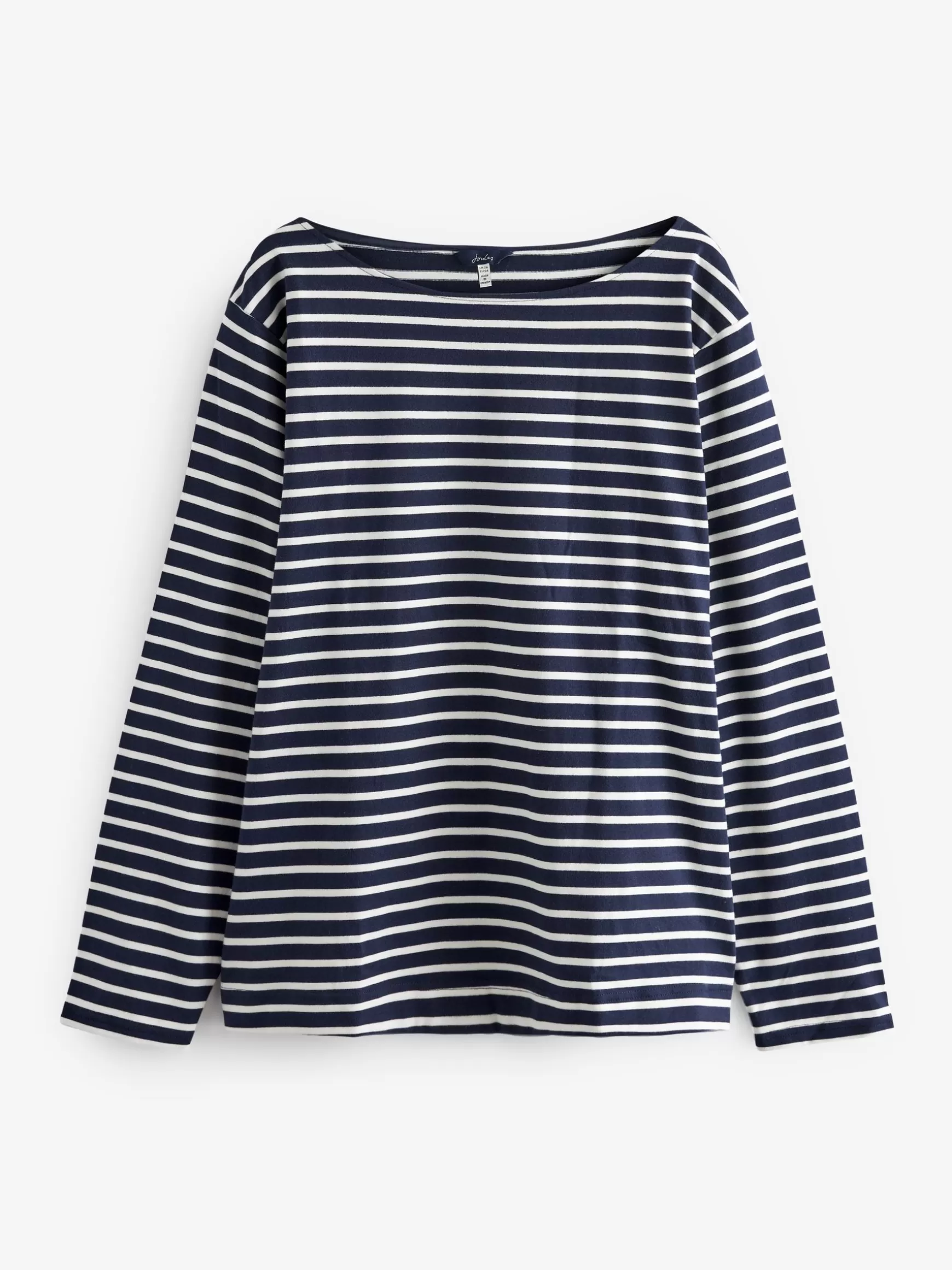New Harbour Navy Stripe Boat Neck Breton Top^Joules Online