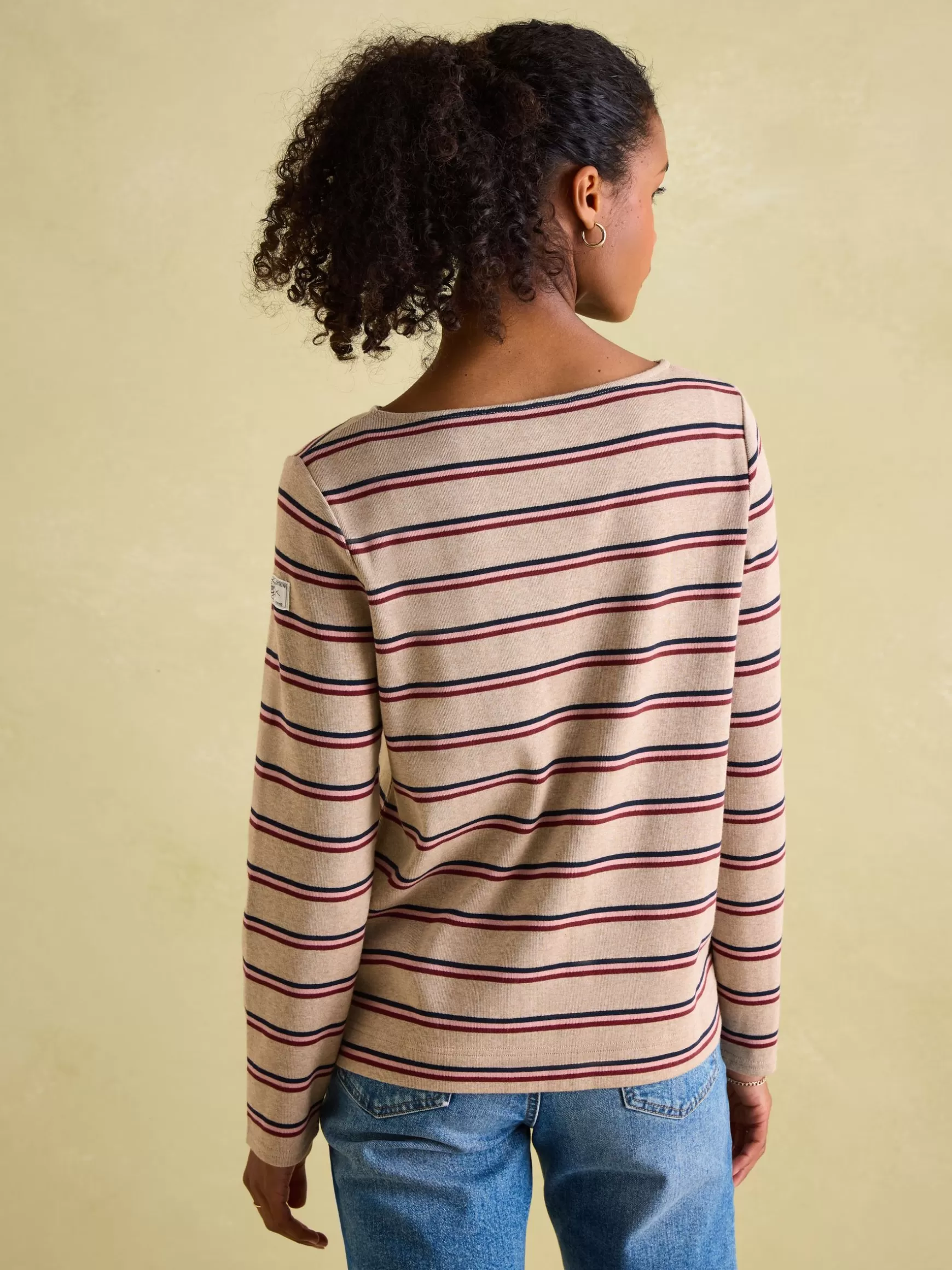 New Harbour Oat multi Boat Neck Breton Top^Joules Best Sale