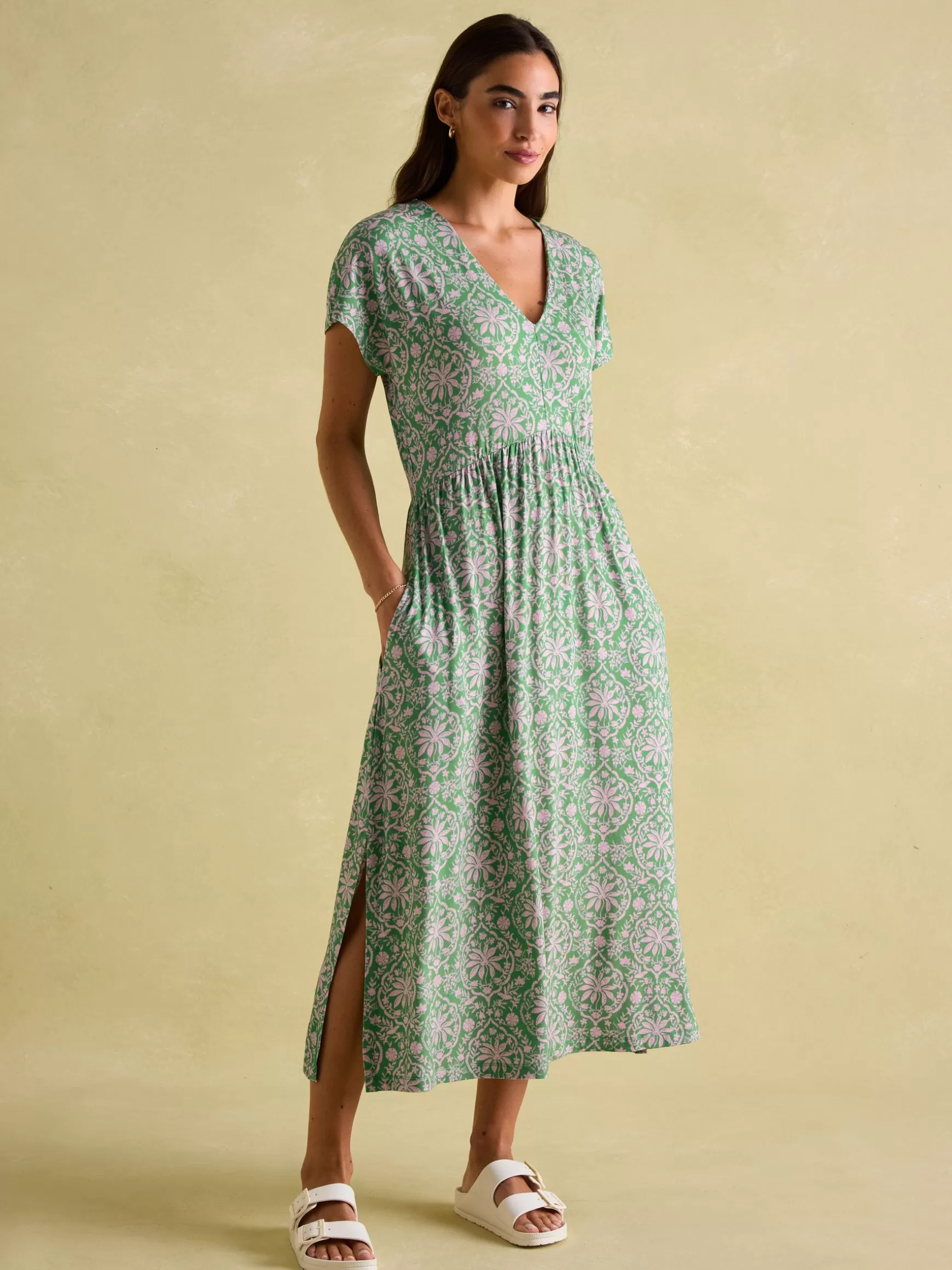 Nia Jersey V-Neck Beach Dress^Joules Sale