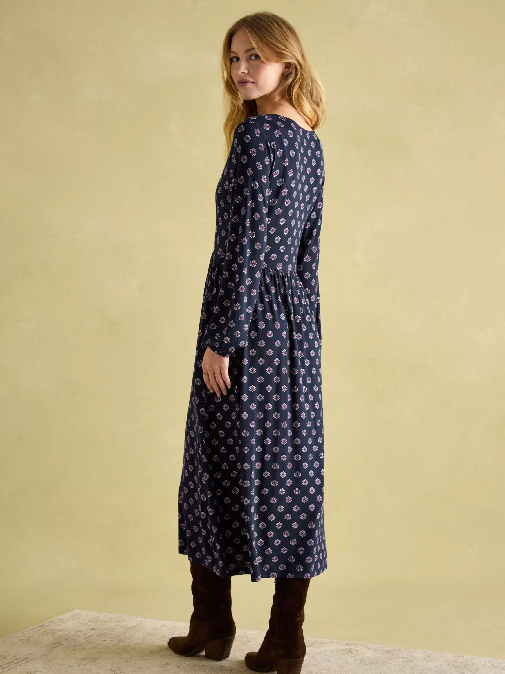 Nia Long Sleeve Midaxi Dress^Joules Best Sale