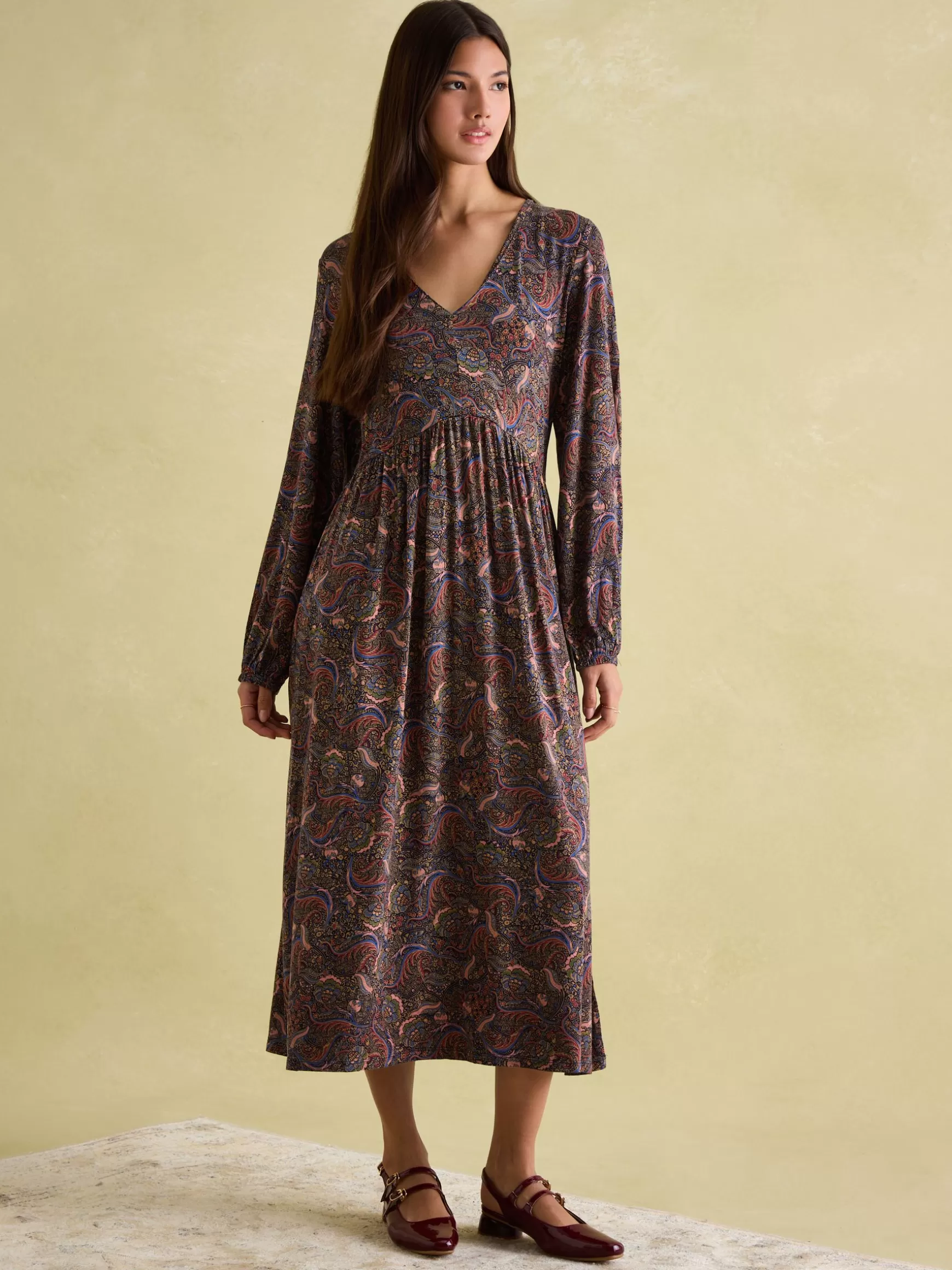 Nia Long Sleeve Midaxi Dress^Joules Cheap