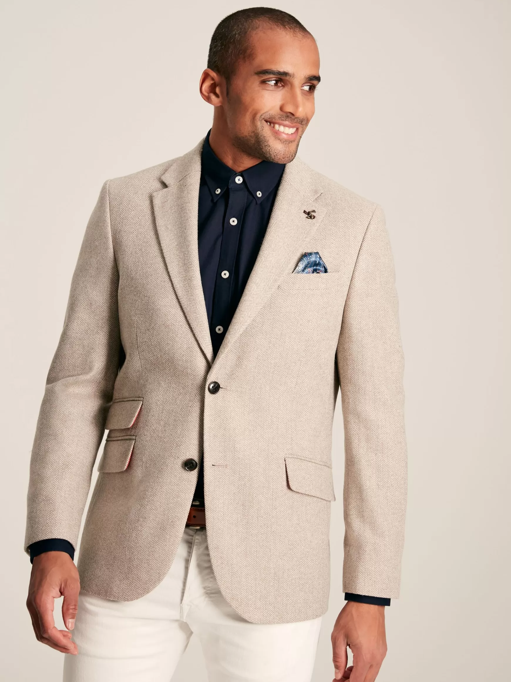 Herringbone Texture Slim Fit Blazer^Joules Flash Sale