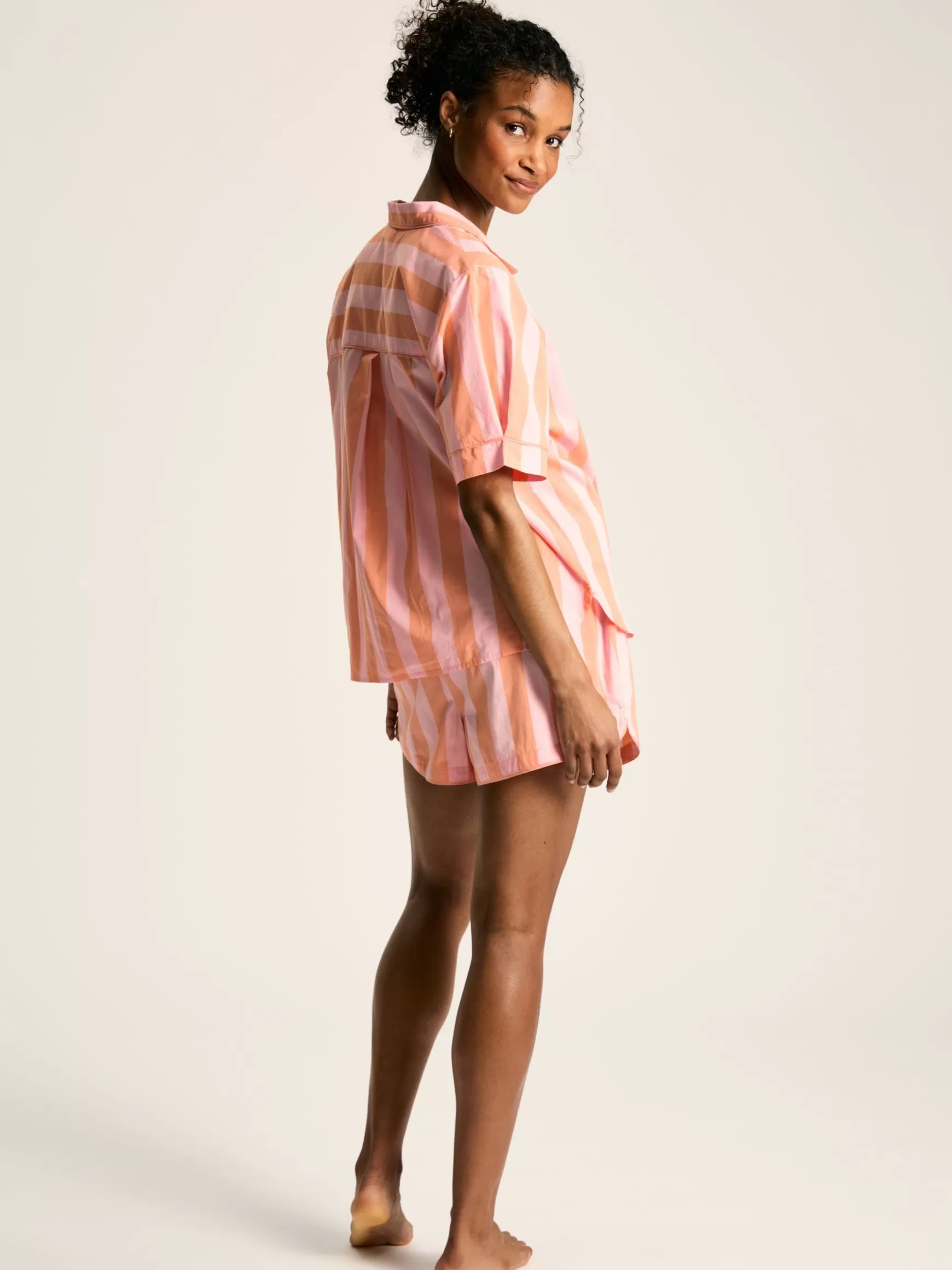 Olivia Pink Striped Pyjama Set^Joules Flash Sale