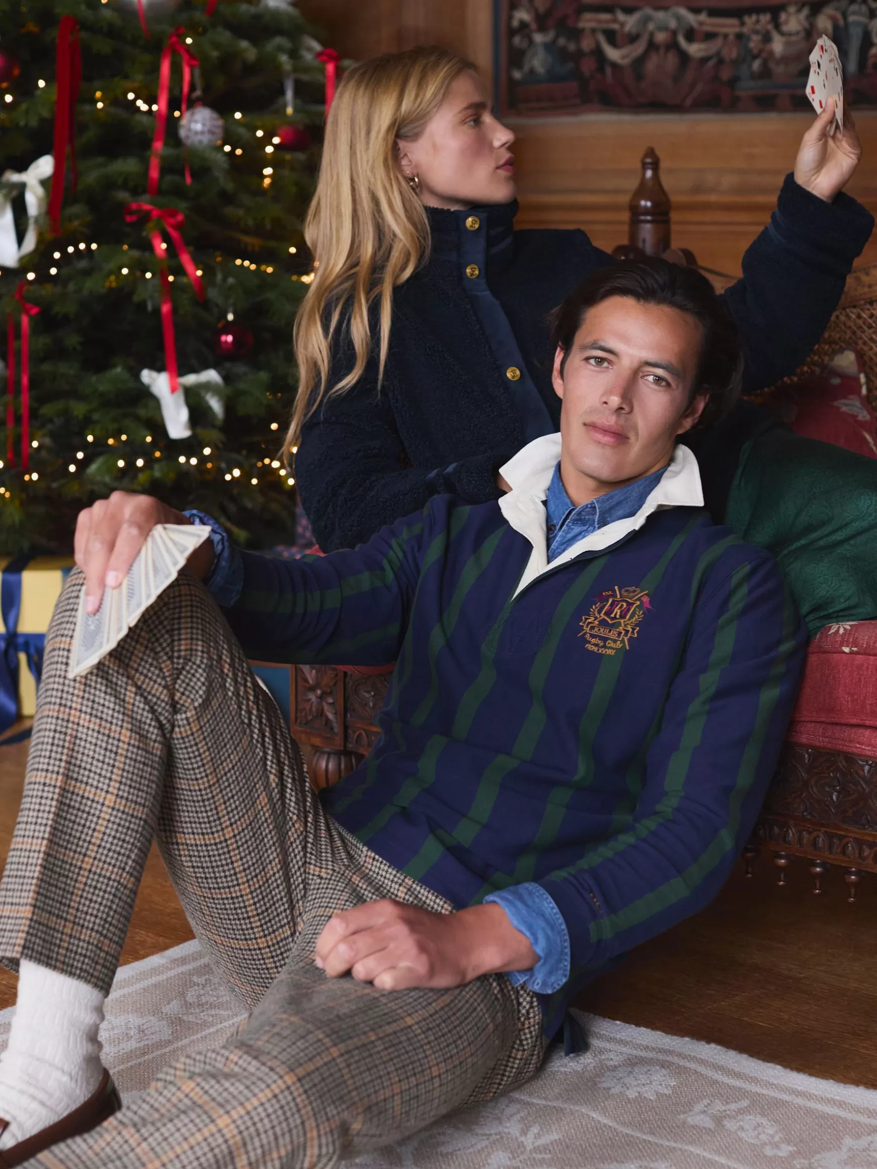 Onside Vertical Stripe Rugby Shirt^Joules Outlet