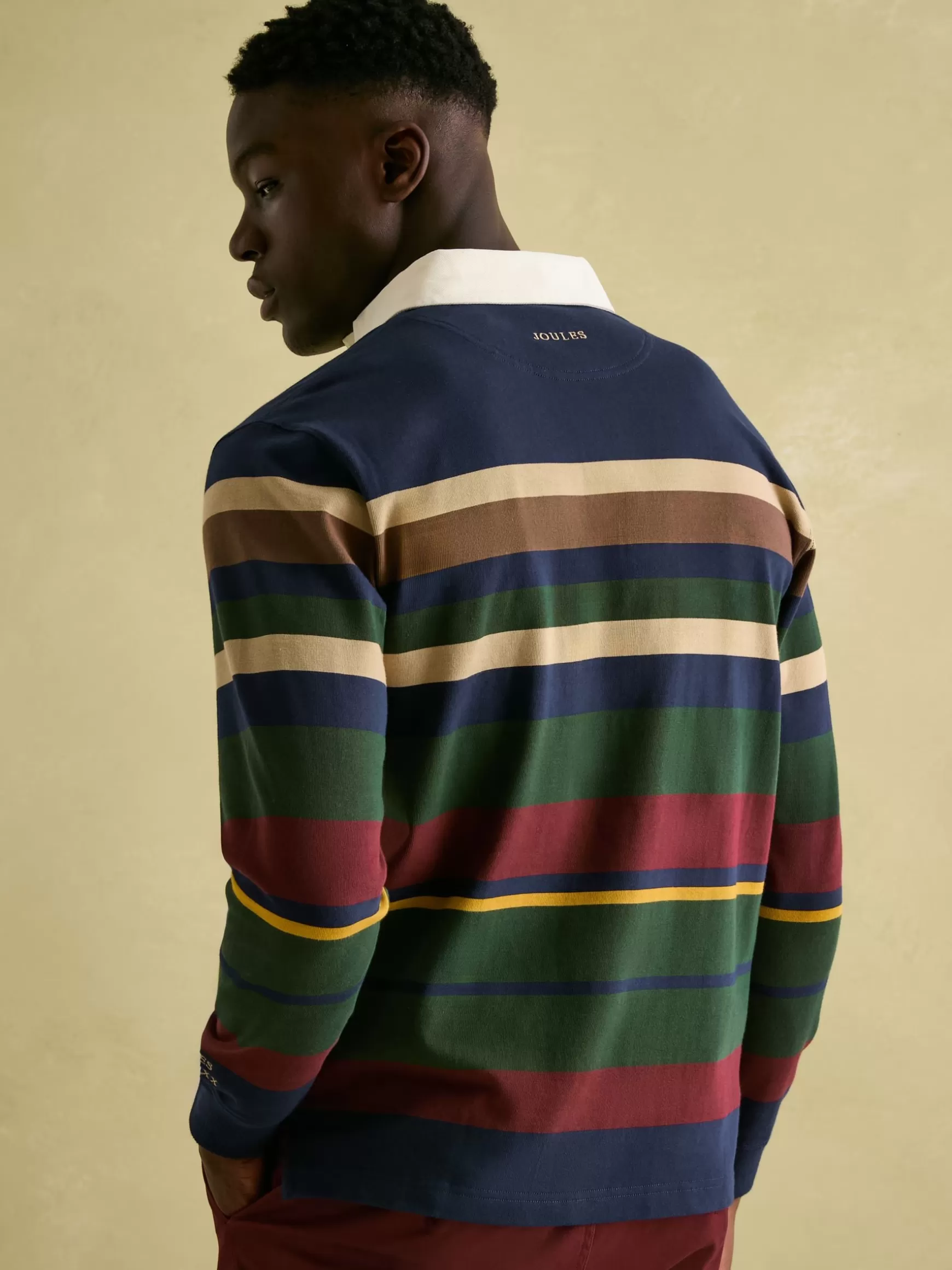 Onside Striped Rugby Shirt^Joules Shop