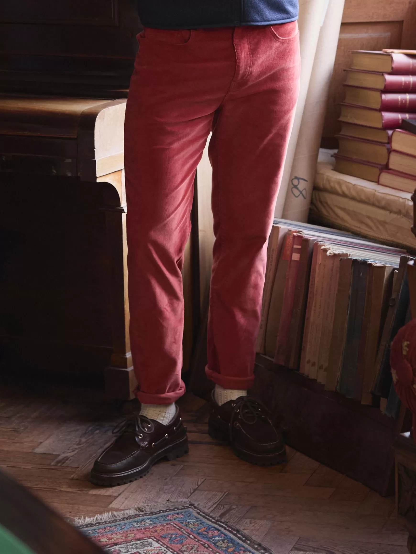Straight Leg Corduroy Trousers^Joules Sale