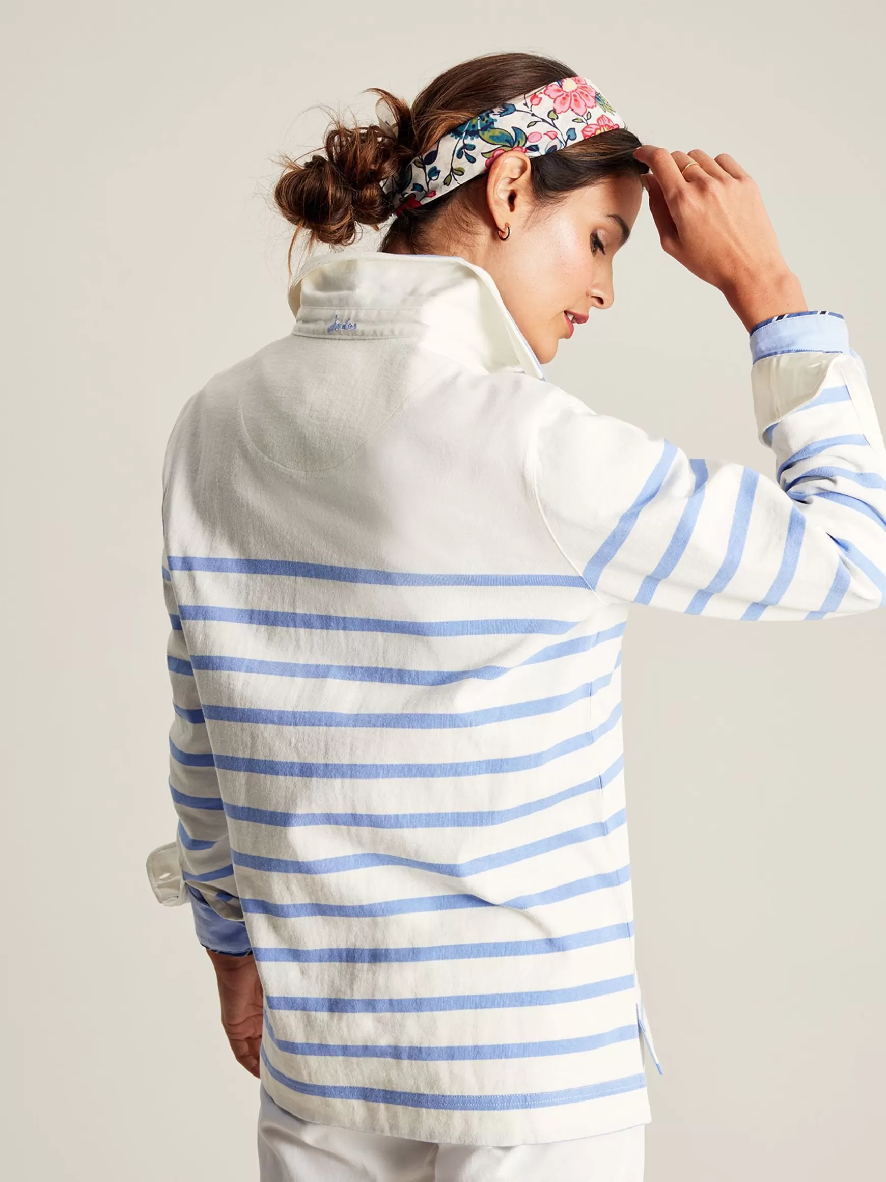 Ottilie Striped Deck Sweat Top^Joules Clearance