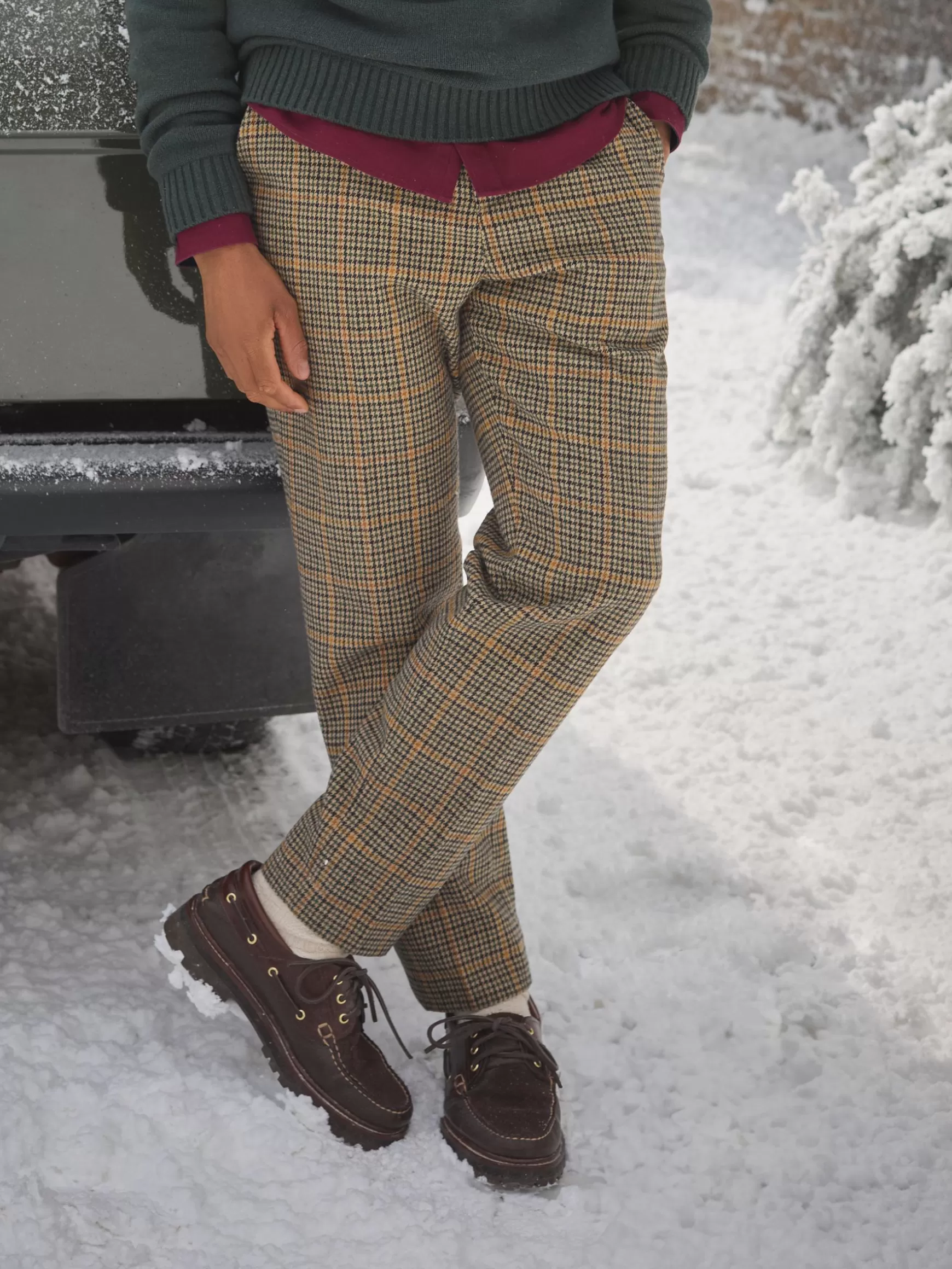 Oundle Herringbone Slim Fit Trousers^Joules Cheap