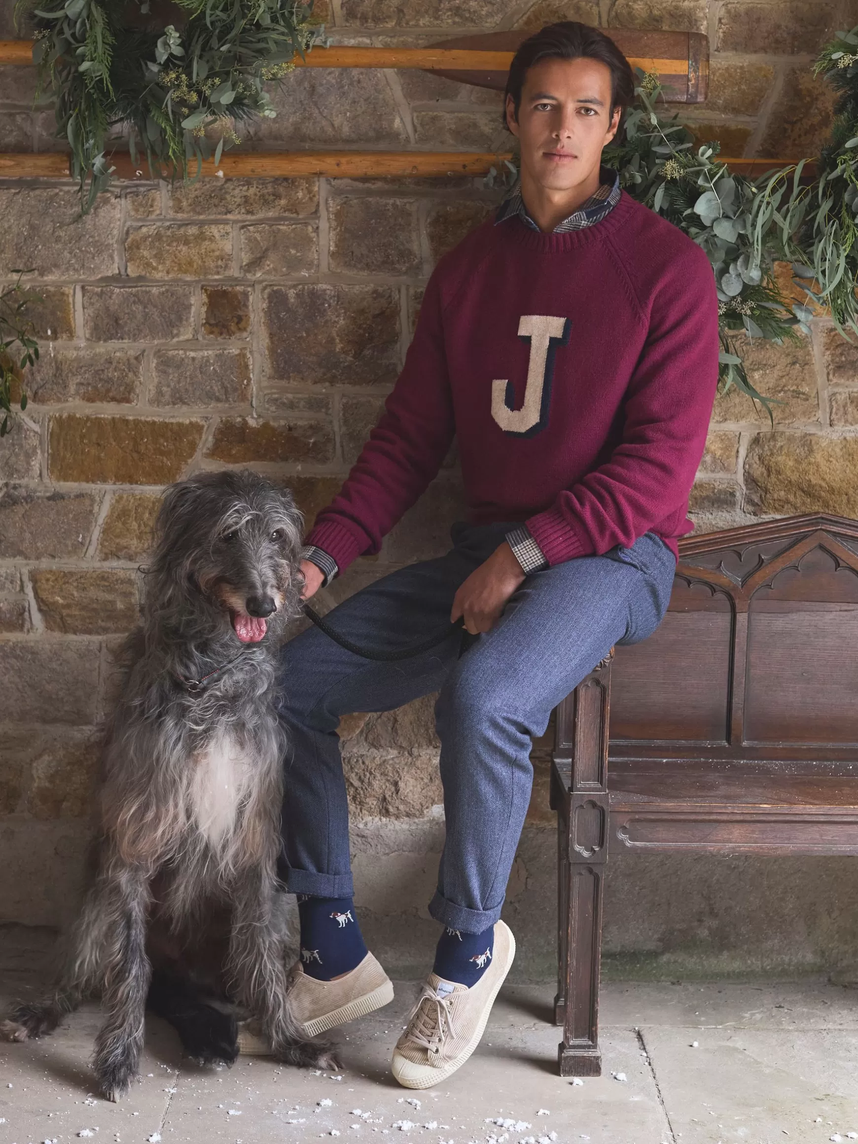 Oundle Herringbone Slim Fit Trousers^Joules Cheap