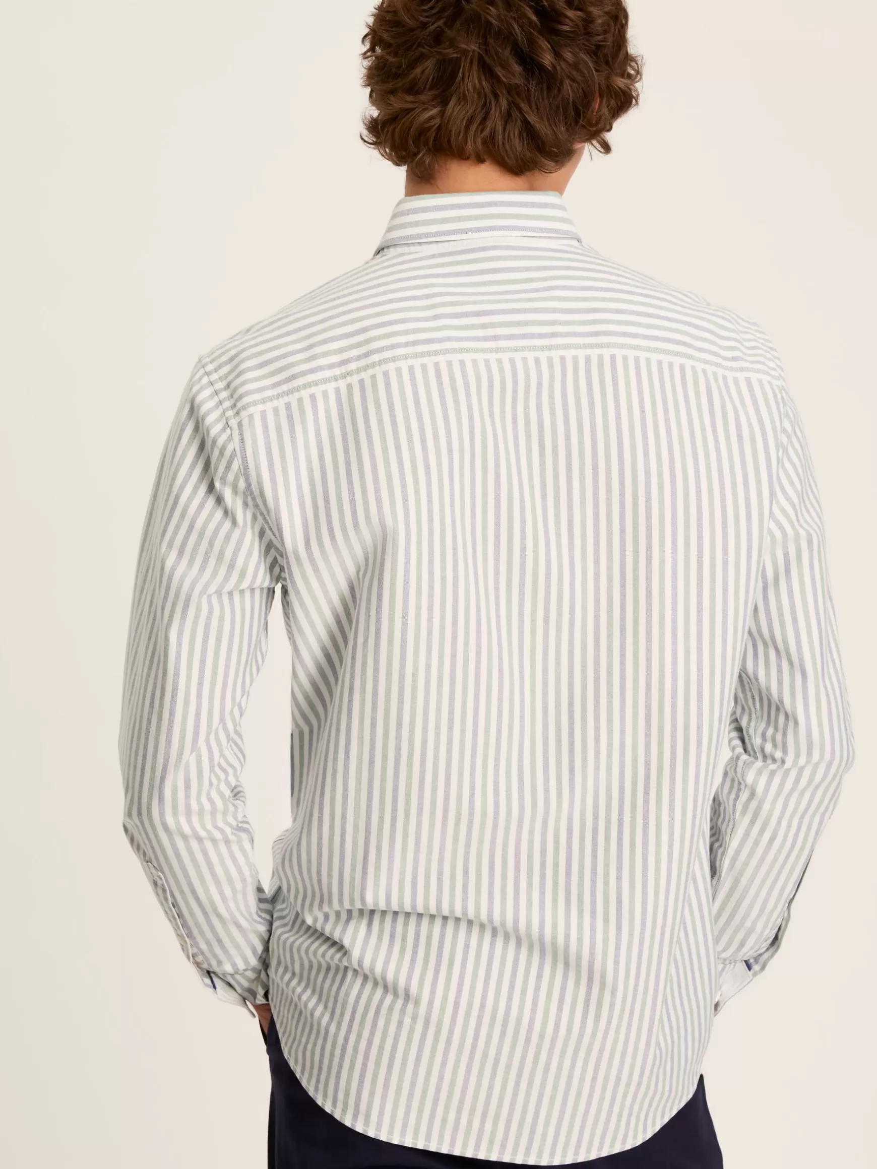 Oxford Striped Classic Fit Shirt^Joules Shop