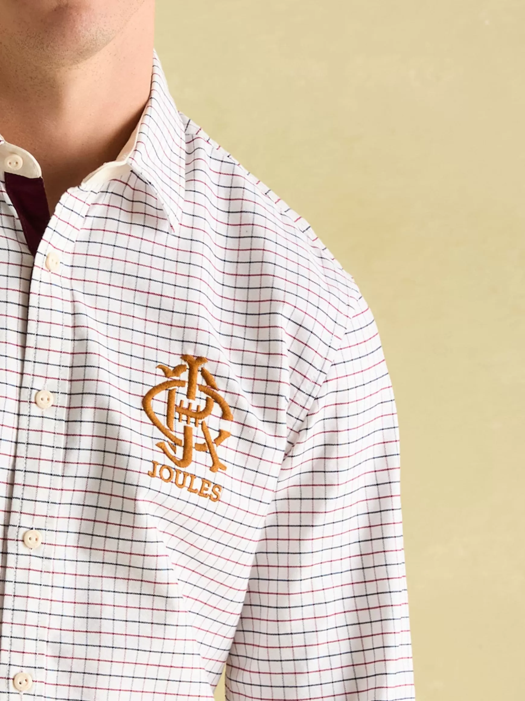 Oxford Embroidered Check Shirt^Joules Hot