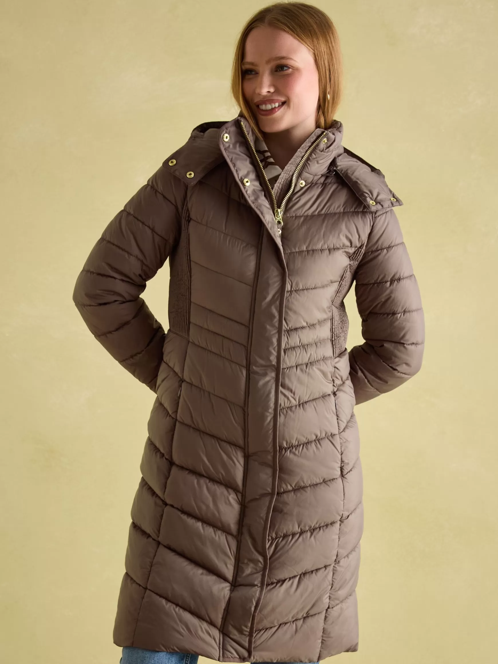 Pembury Showerproof Longline Padded Coat With Hood^Joules Cheap