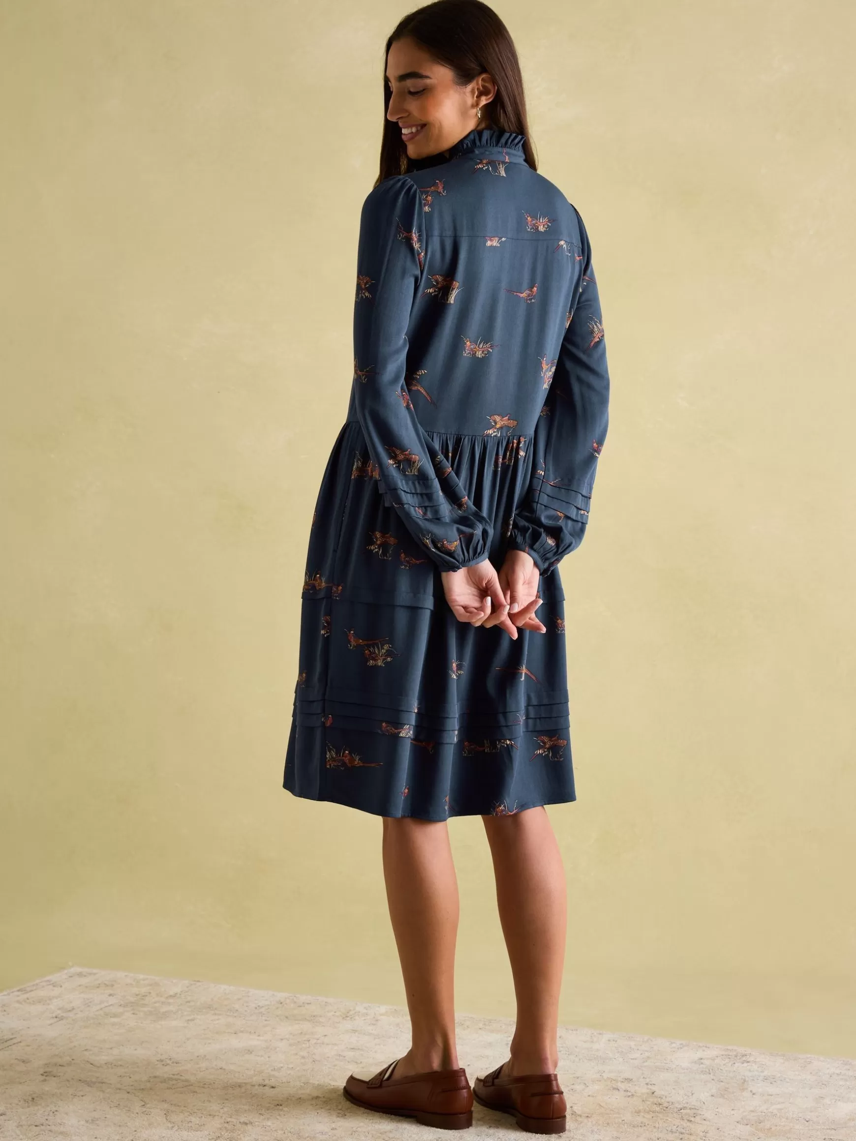 Petunia Frill Neck Dress^Joules Cheap