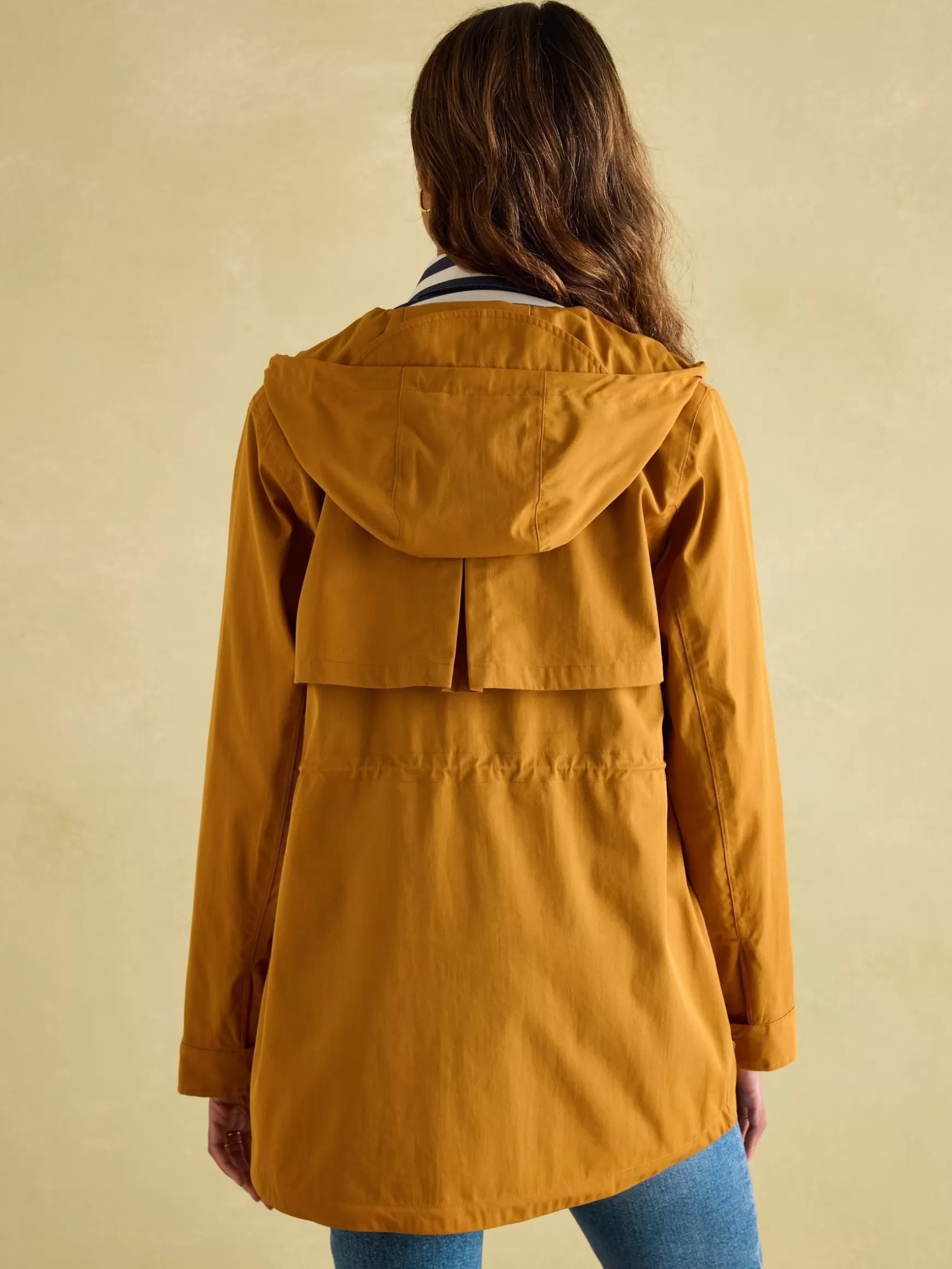 Portwell Dark Yellow Waterproof Raincoat With Hood^Joules Clearance