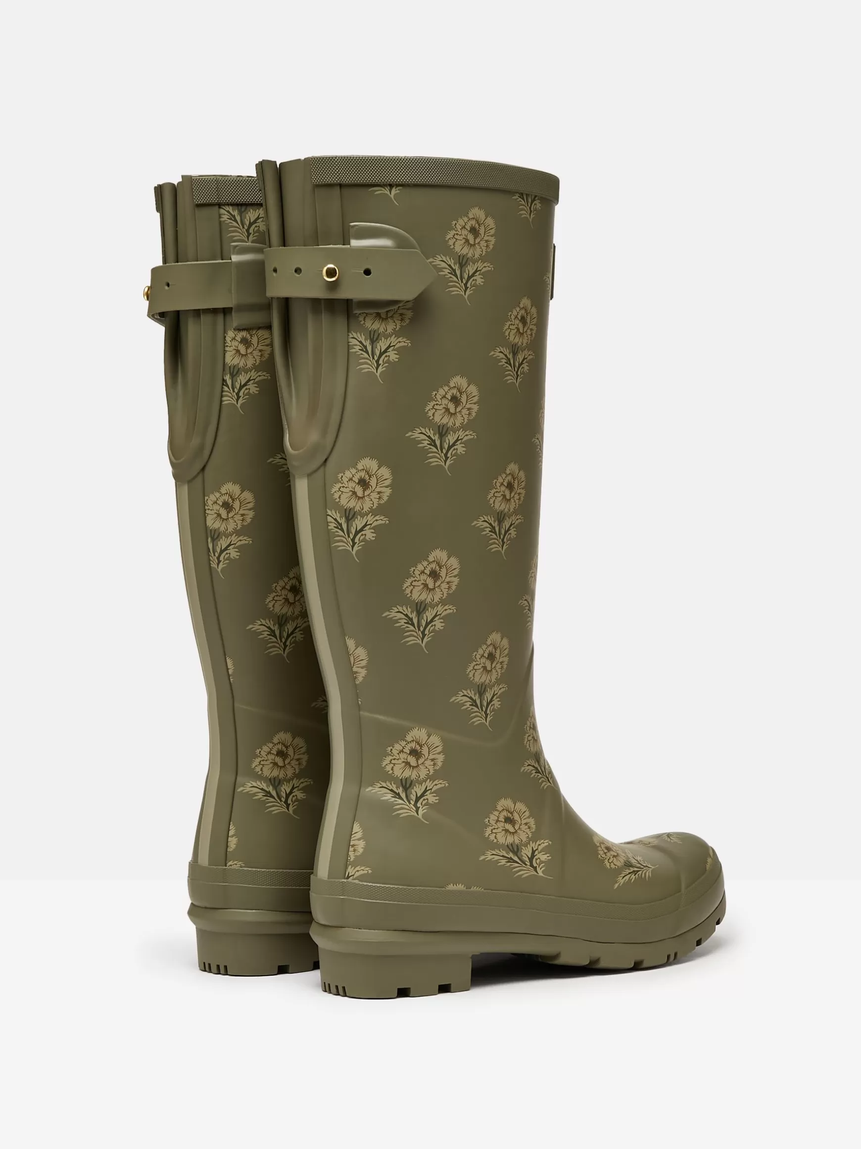 Printed Green Floral Adjustable Tall Wellies^Joules Sale