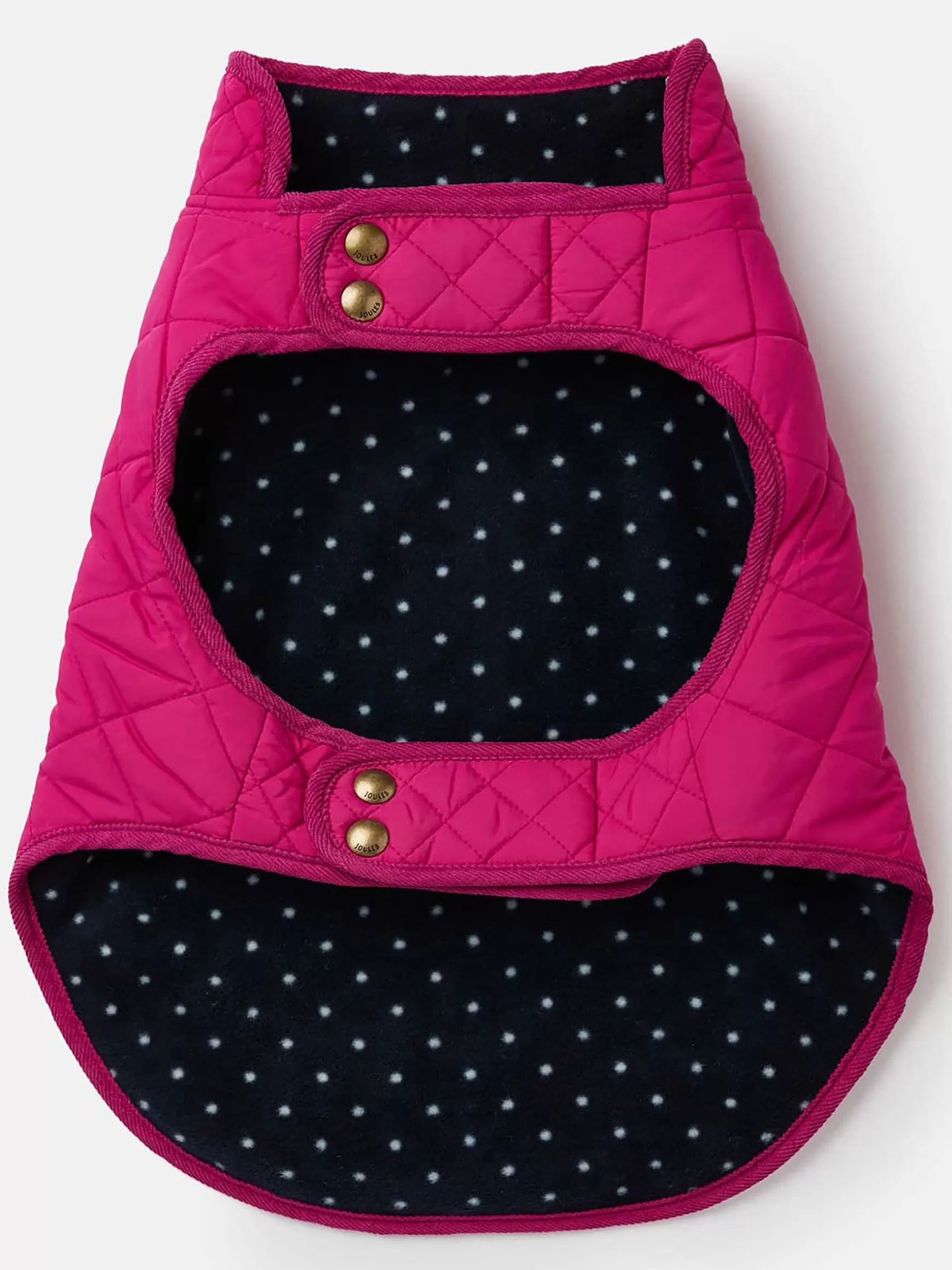 Raspberry Pink Quilted Rain Dog Coat^Joules Shop