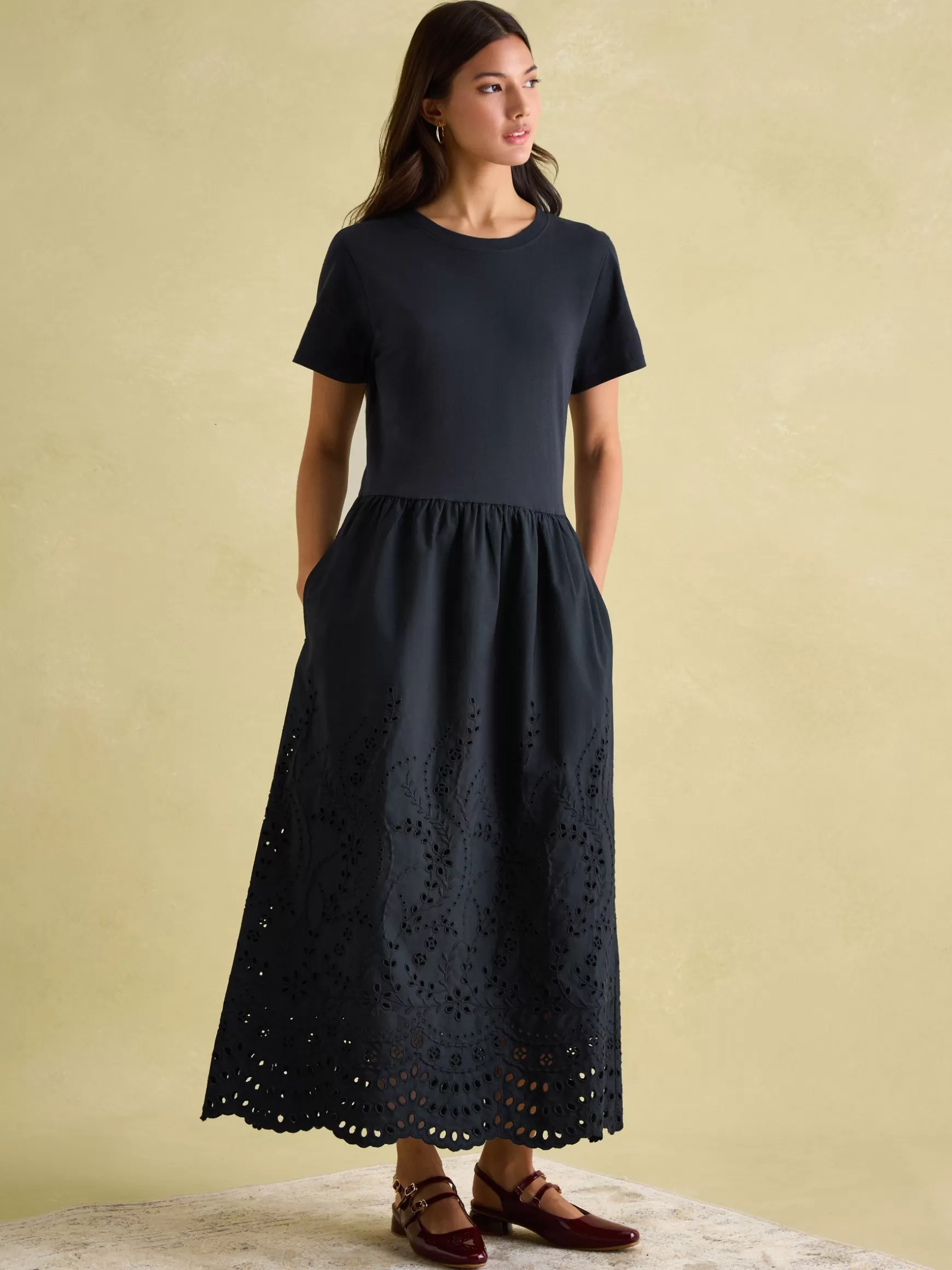 Reid Broderie 100% Cotton Dress^Joules Cheap