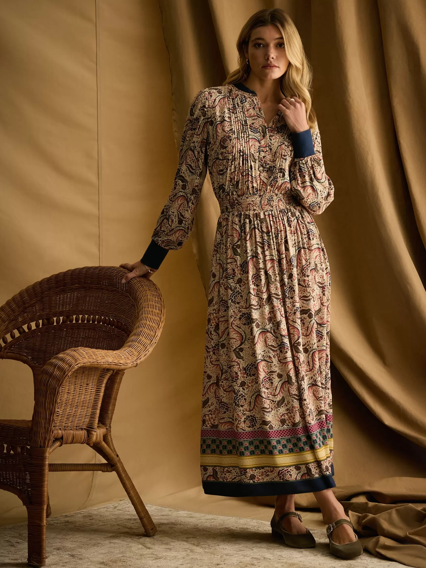 Rosa Printed Maxi Shirt Dress^Joules Shop