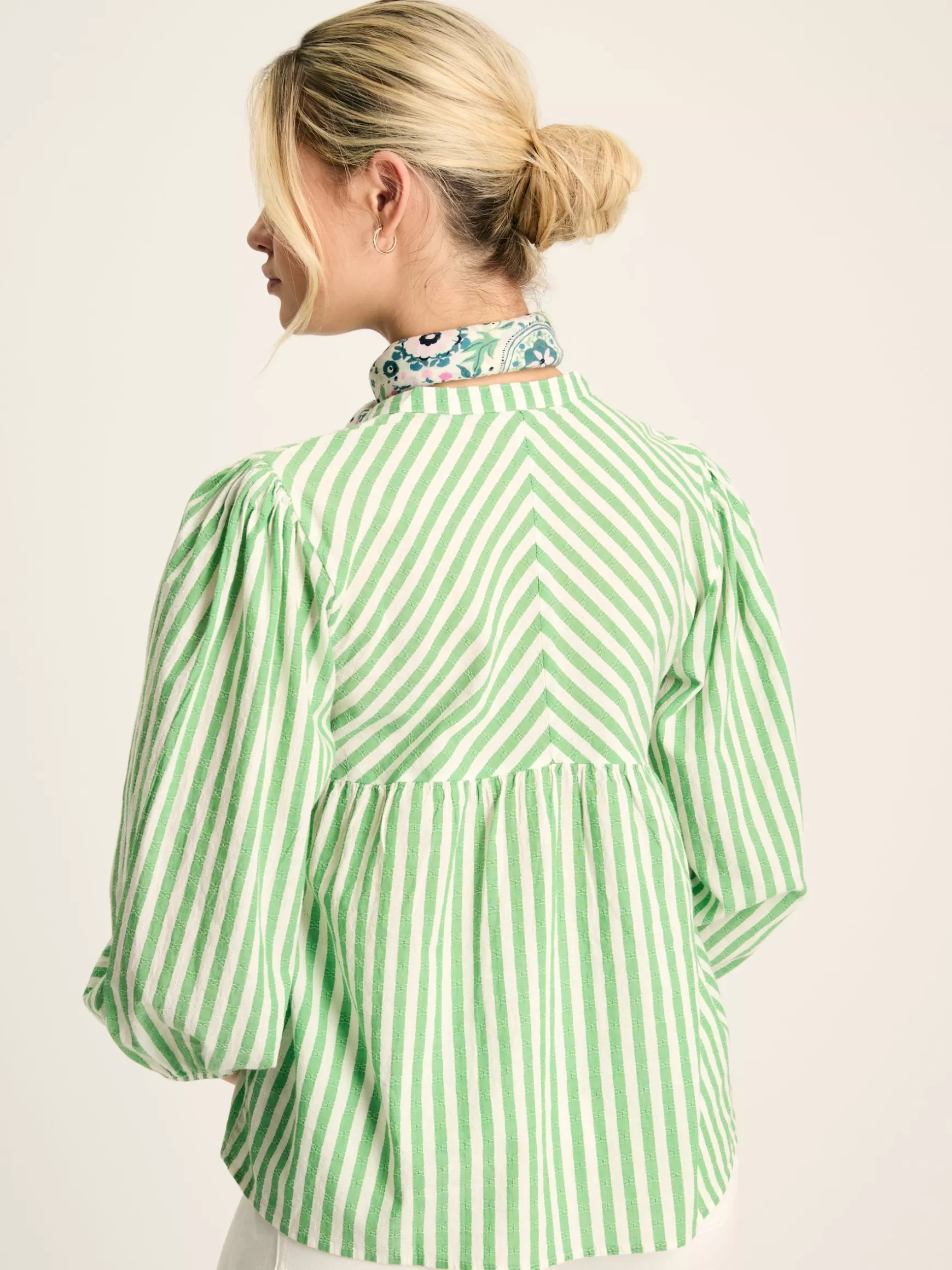Rowan Gathered Sleeve Blouse^Joules Clearance