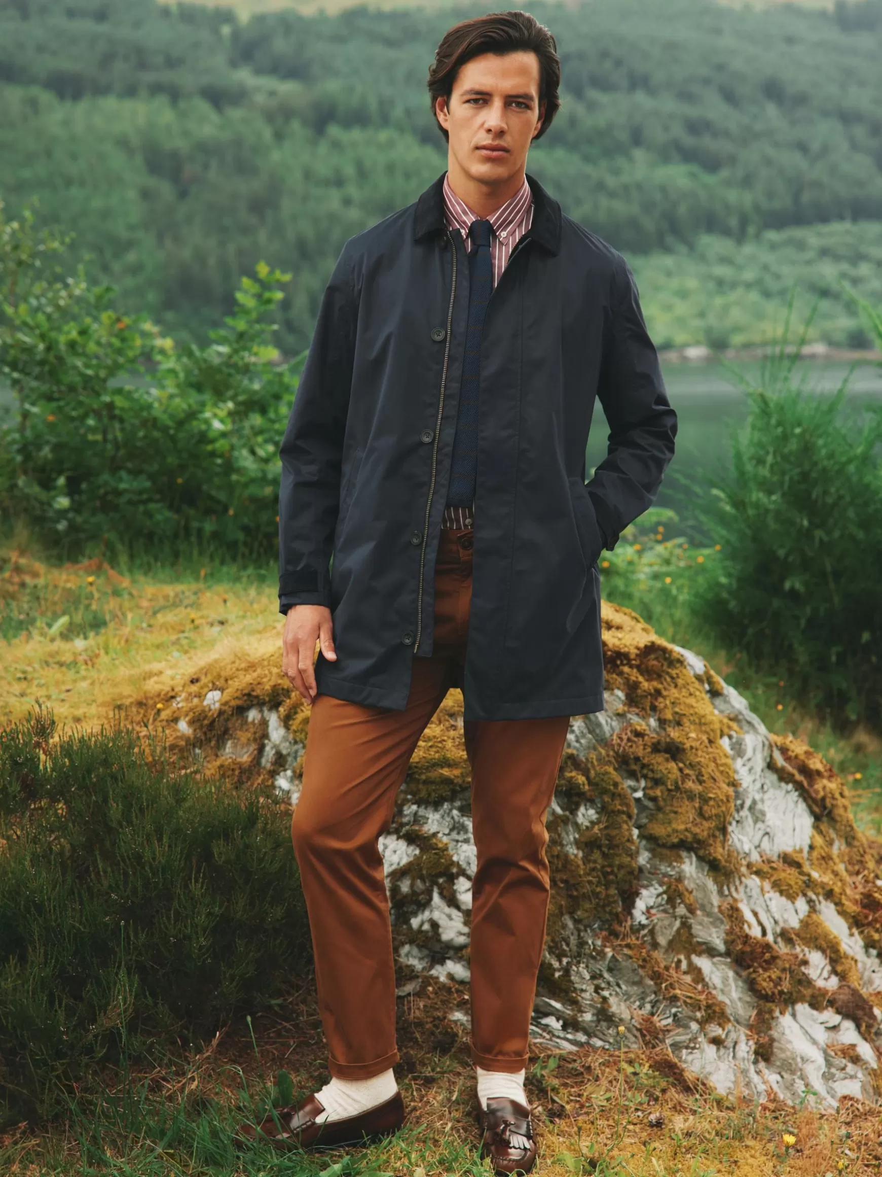 Sandford Navy Blue Waterproof Raincoat^Joules Hot