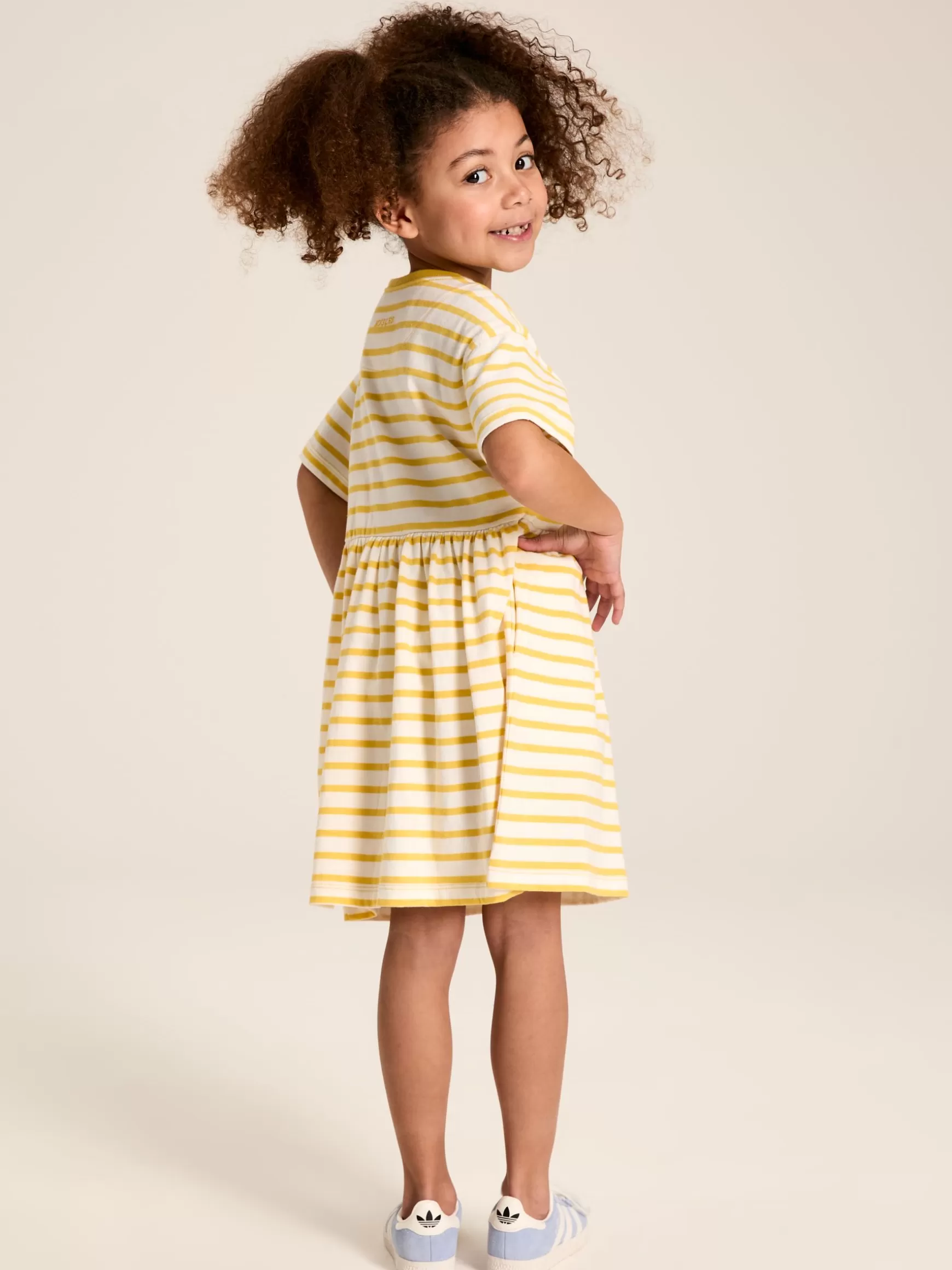 Skye Yellow Striped Jersey T-Shirt Dress^Joules Flash Sale
