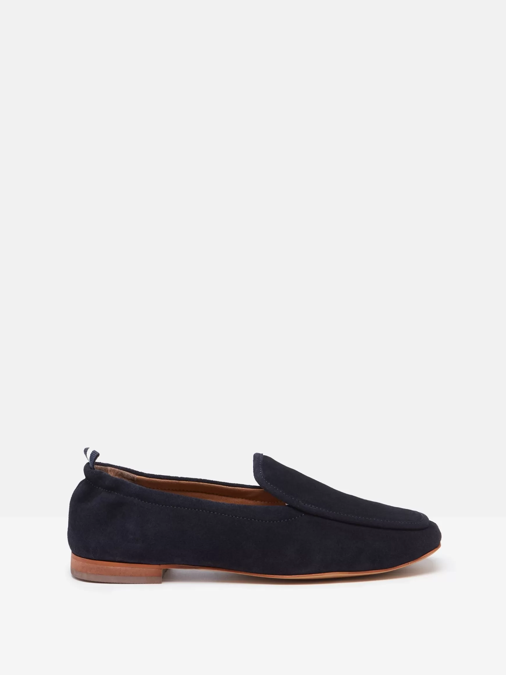 Sloane Narrow Fit Navy Blue Suede Loafers^Joules Best Sale