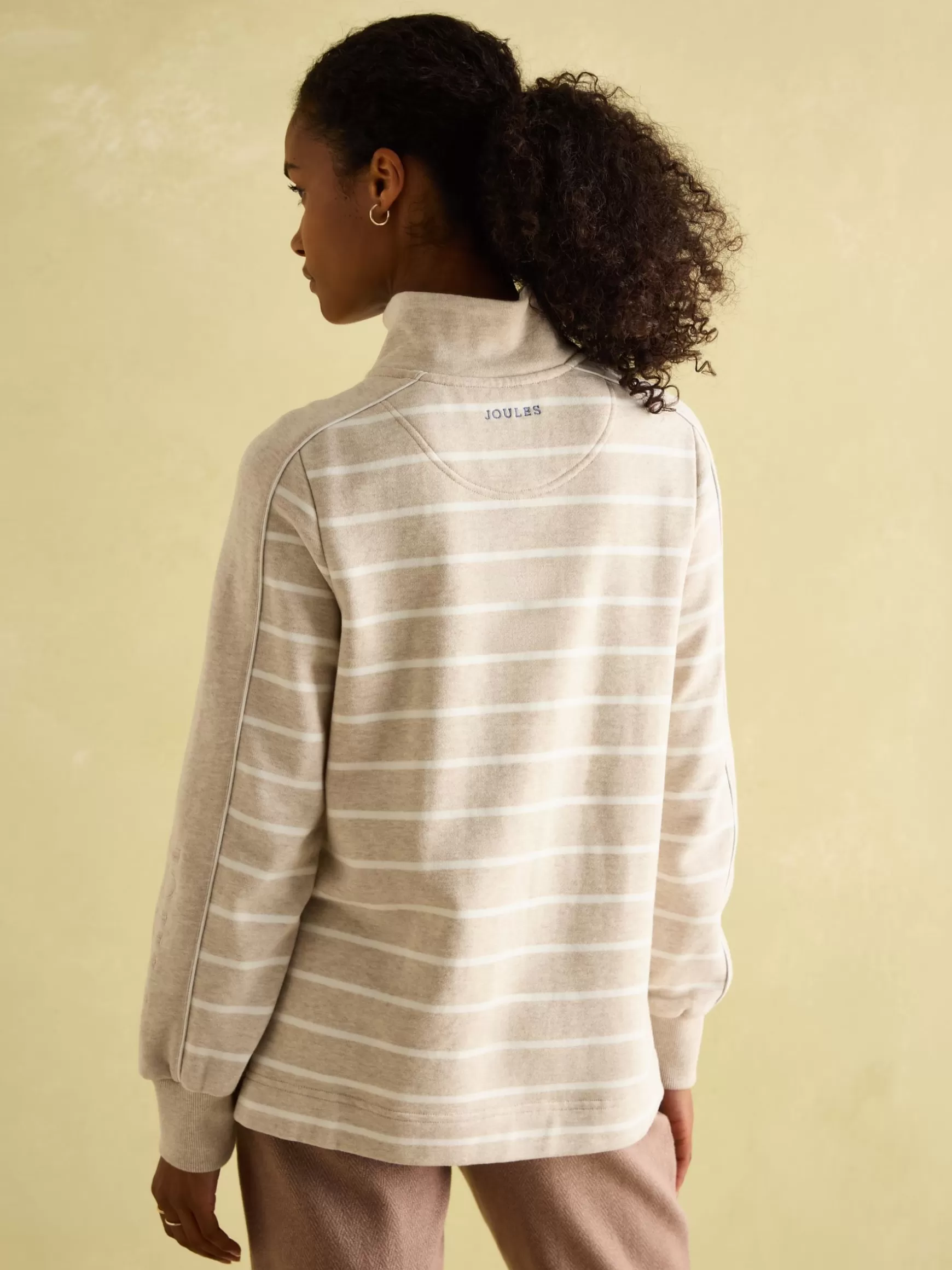 Southwold Button Down Striped Sweatshirt^Joules New