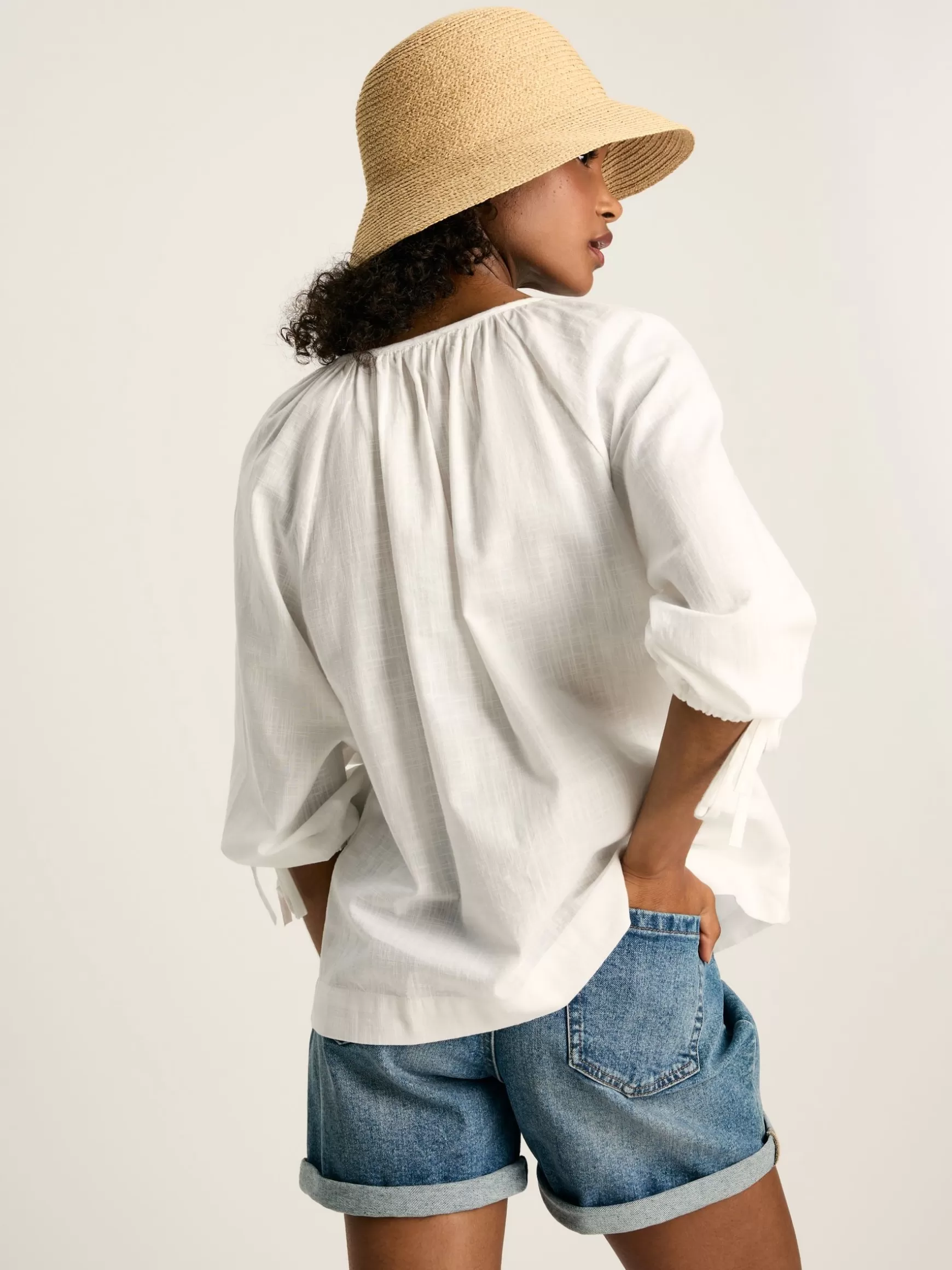 Sylvie Tie Cuff Blouse^Joules Online