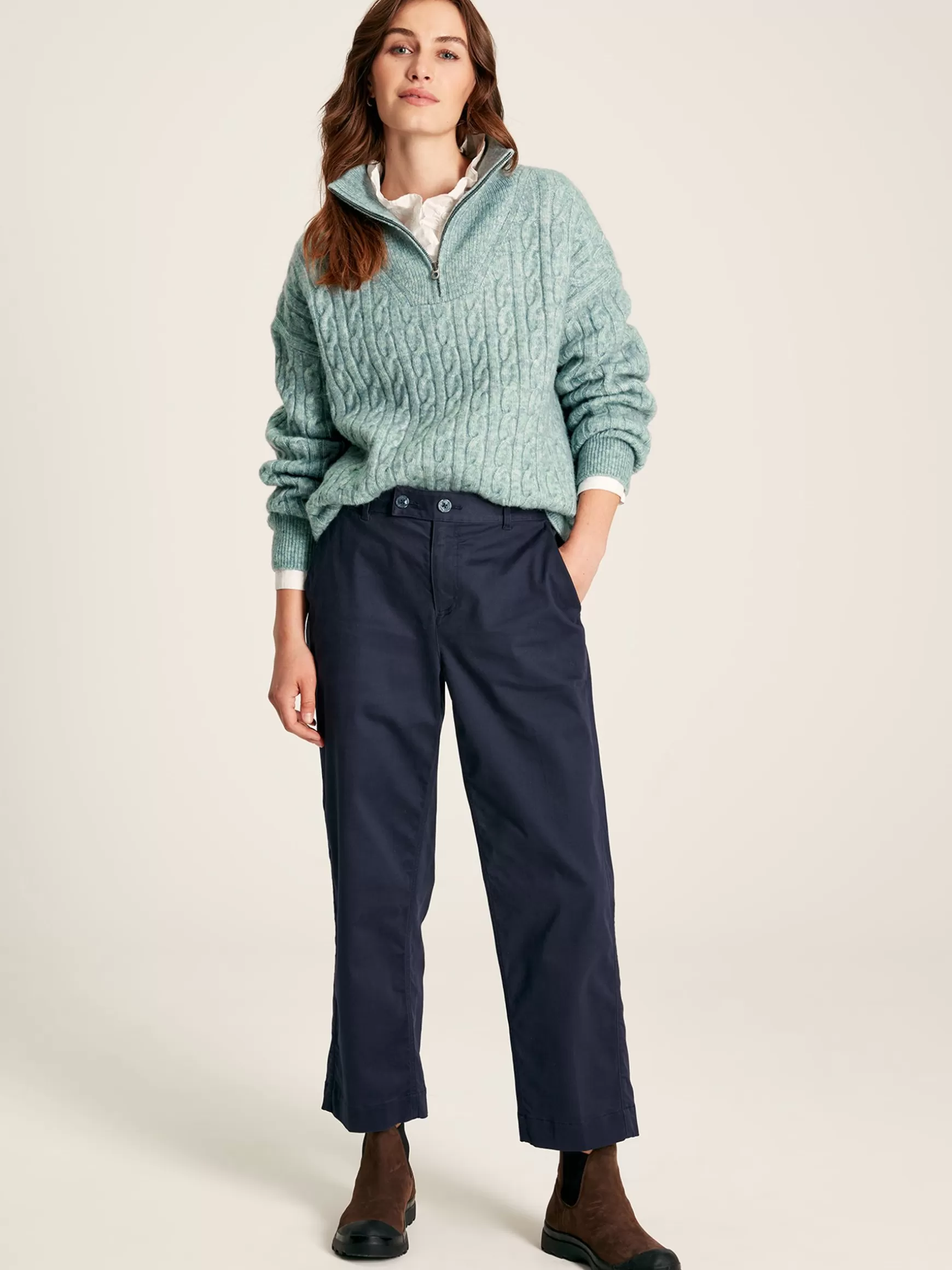 Tabitha Knitted Quarter Zip Jumper^Joules Best