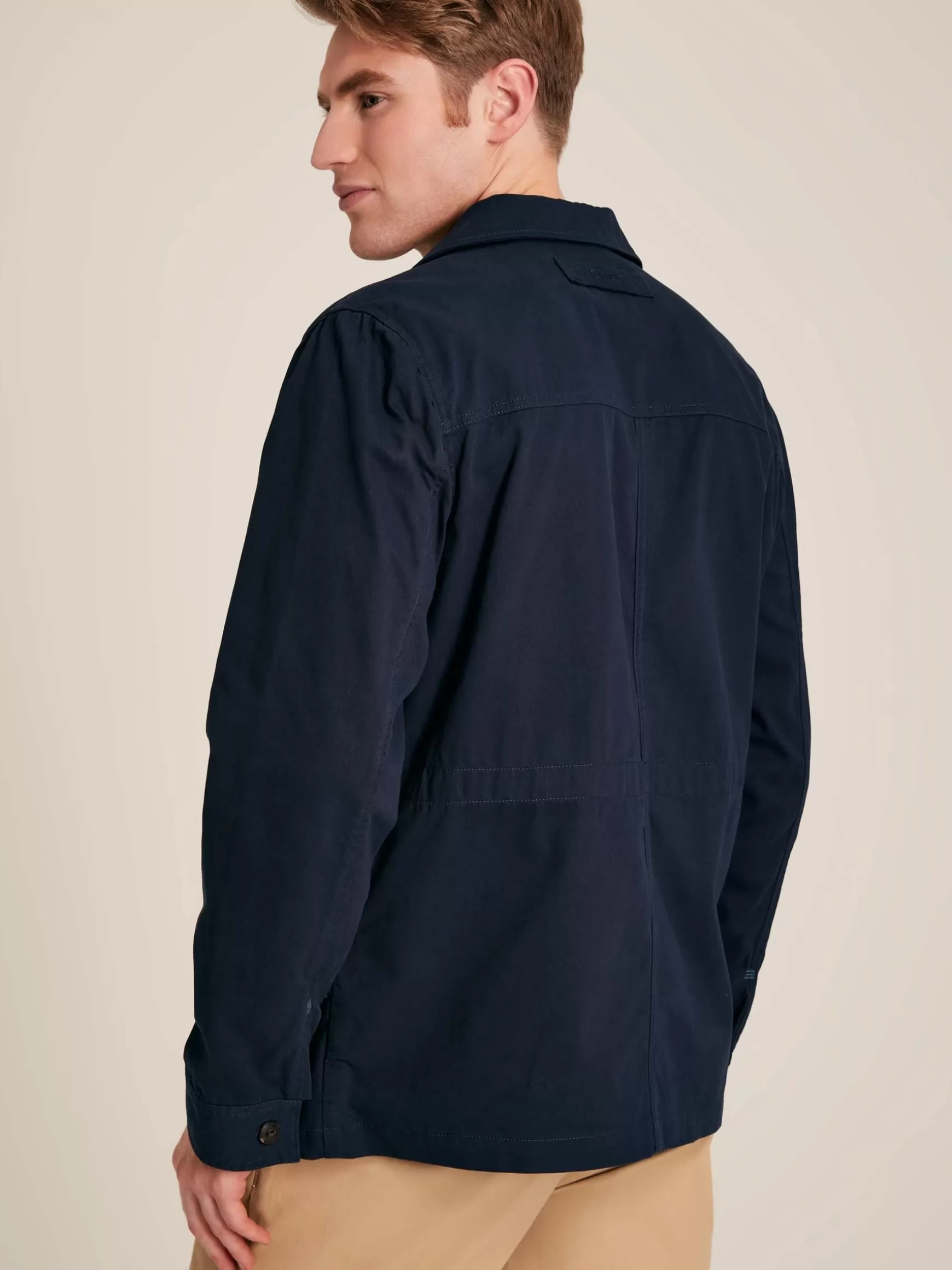 Taddington Navy Blue Cotton Field Jacket^Joules Clearance