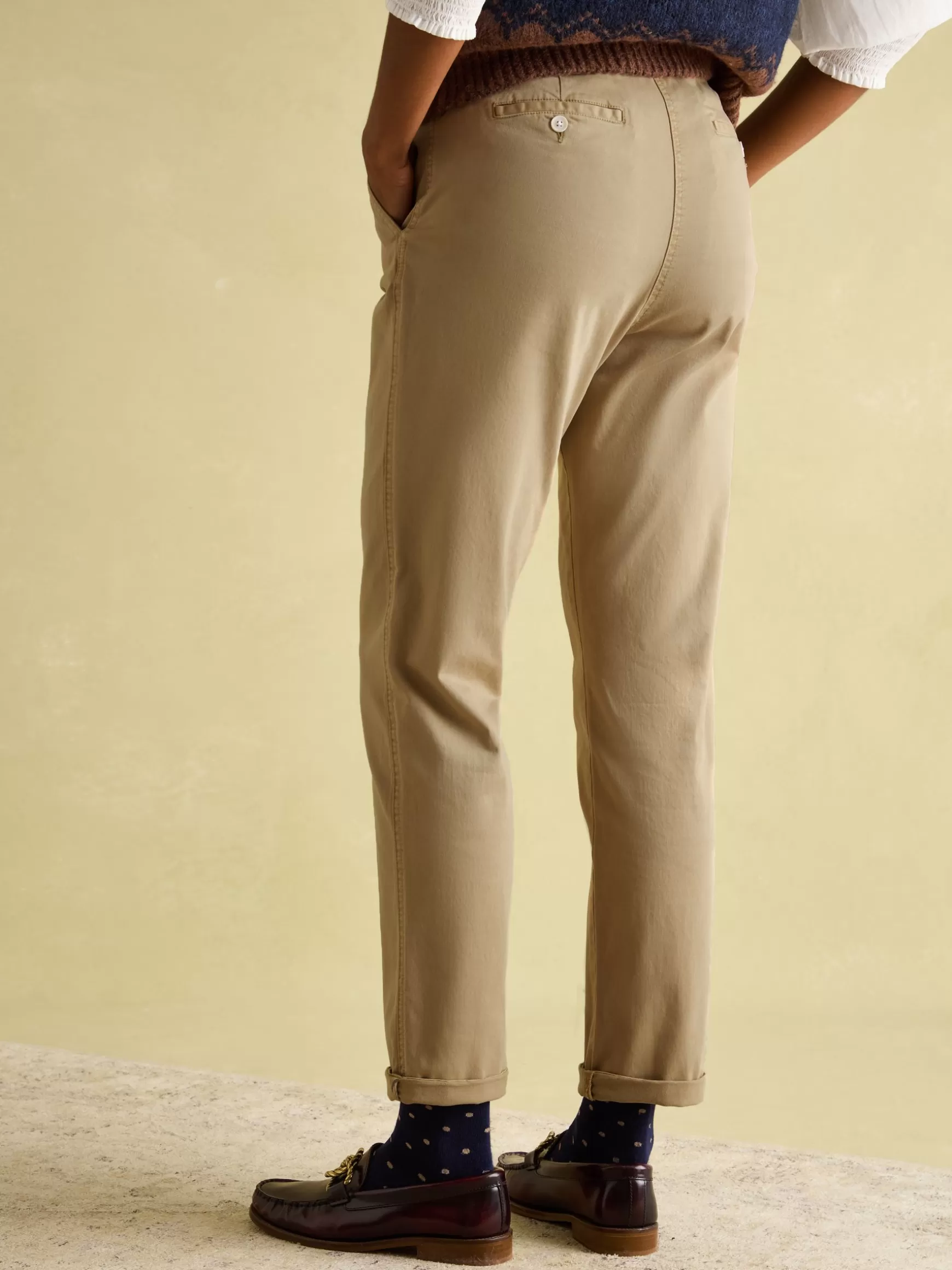 Tan Stone Slim Fit Chino Trousers^Joules Outlet
