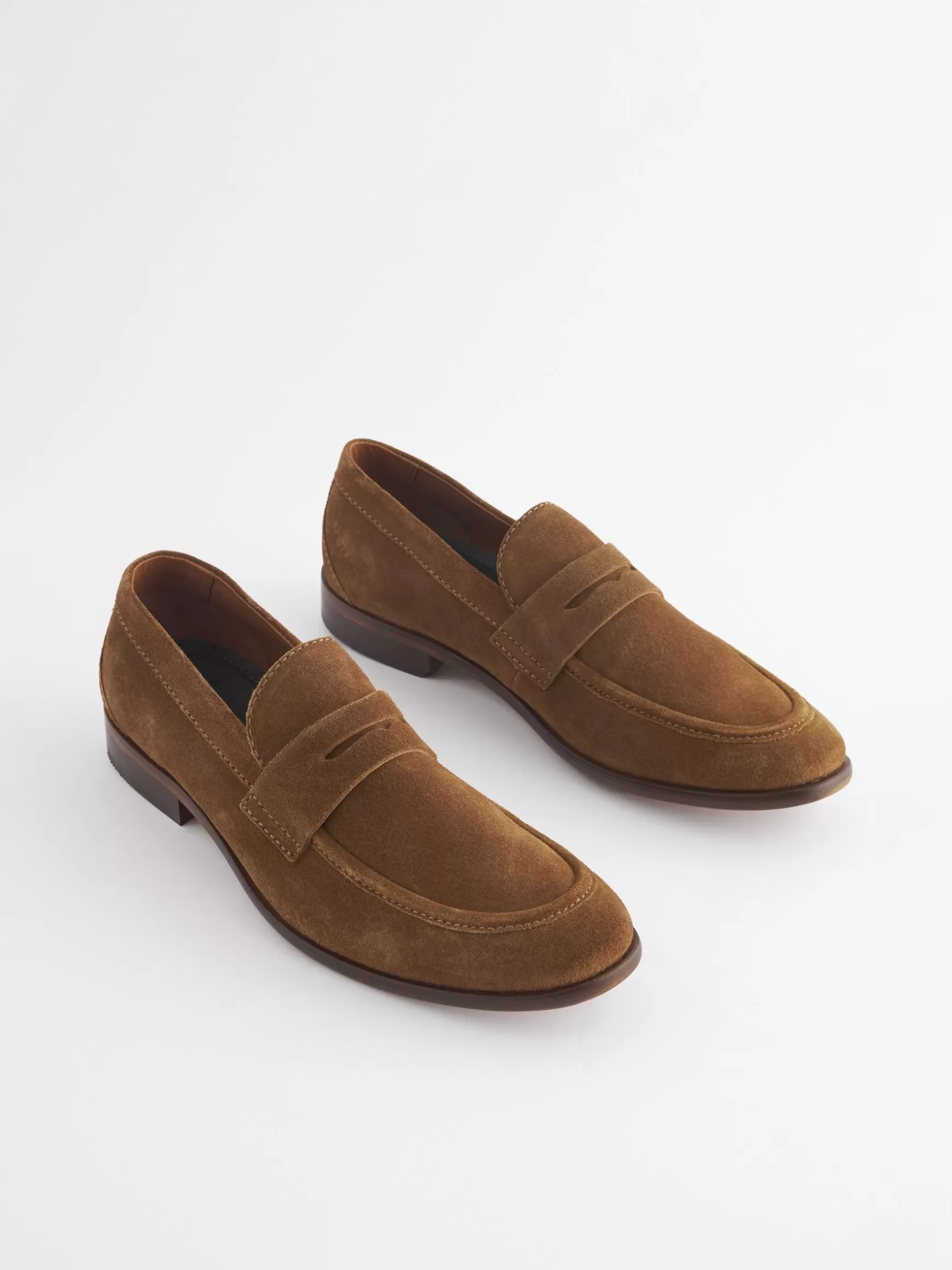 Tan Suede Penny Loafers^Joules Shop